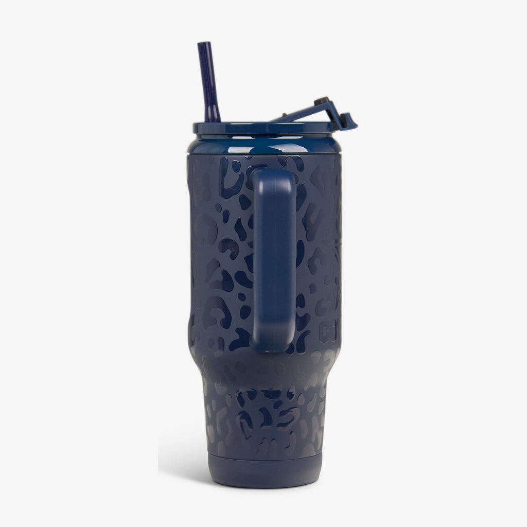 NFL 32 Oz Leopard Flip ‘n’ Sip Travel Mug O8 - Cowboys - Product View