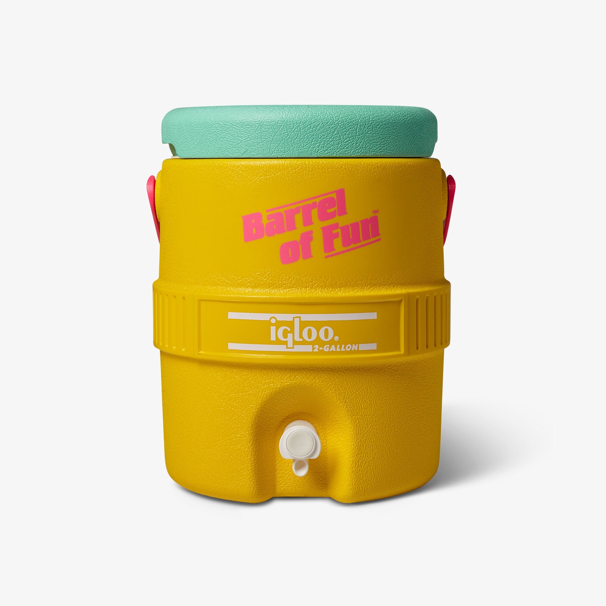 Retro Barrel of Fun 2 Gallon Jug O5 - Yellow - Product View