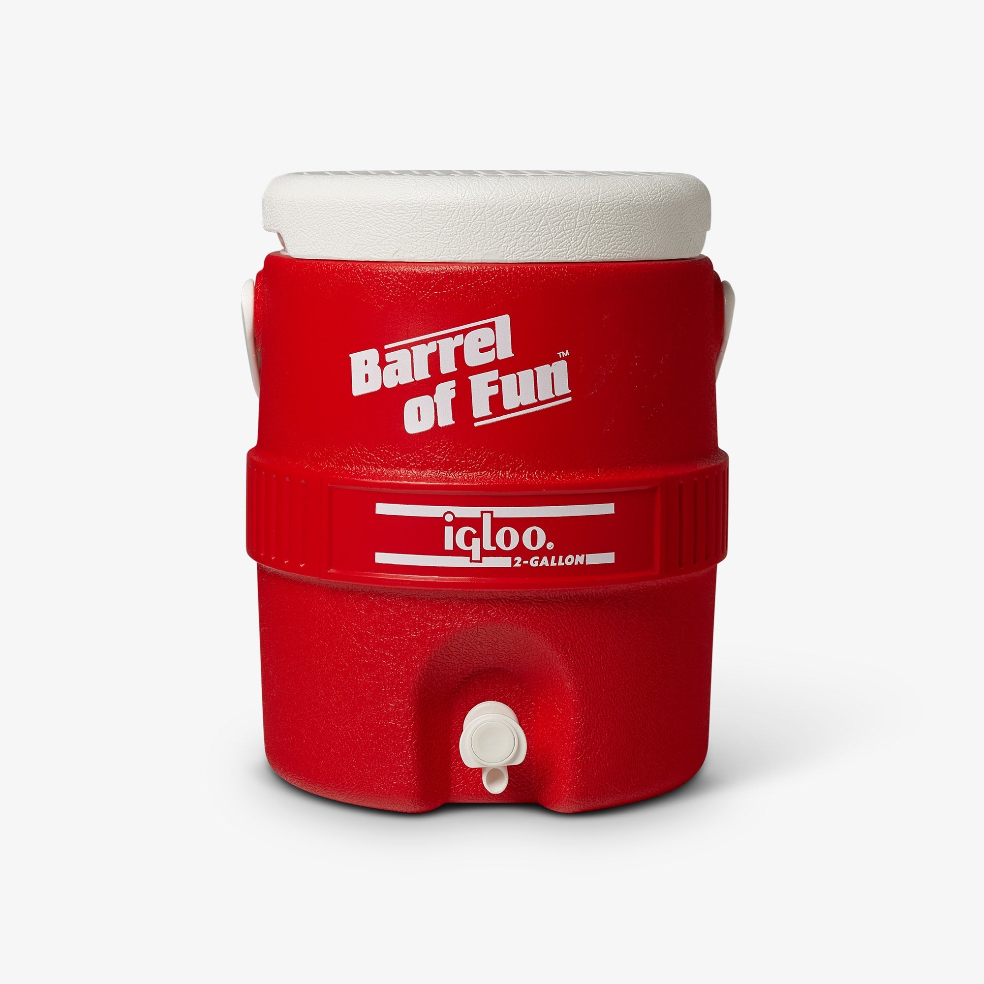Retro Barrel of Fun 2 Gallon Jug O5 - Red - Product View