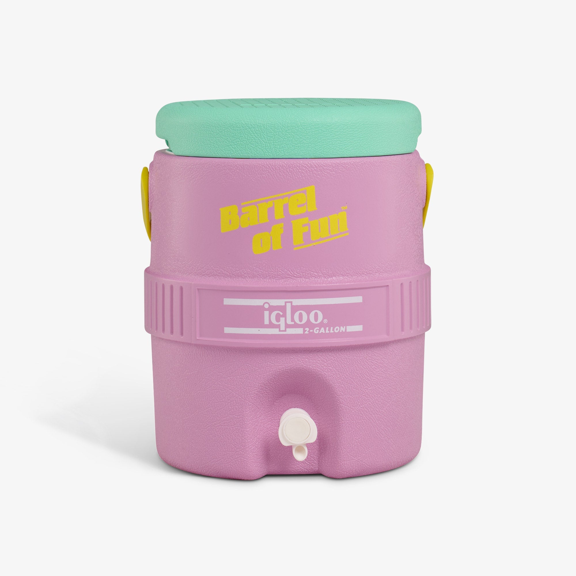 Retro Barrel of Fun 2 Gallon Jug O5 - Tea Rose - Front View