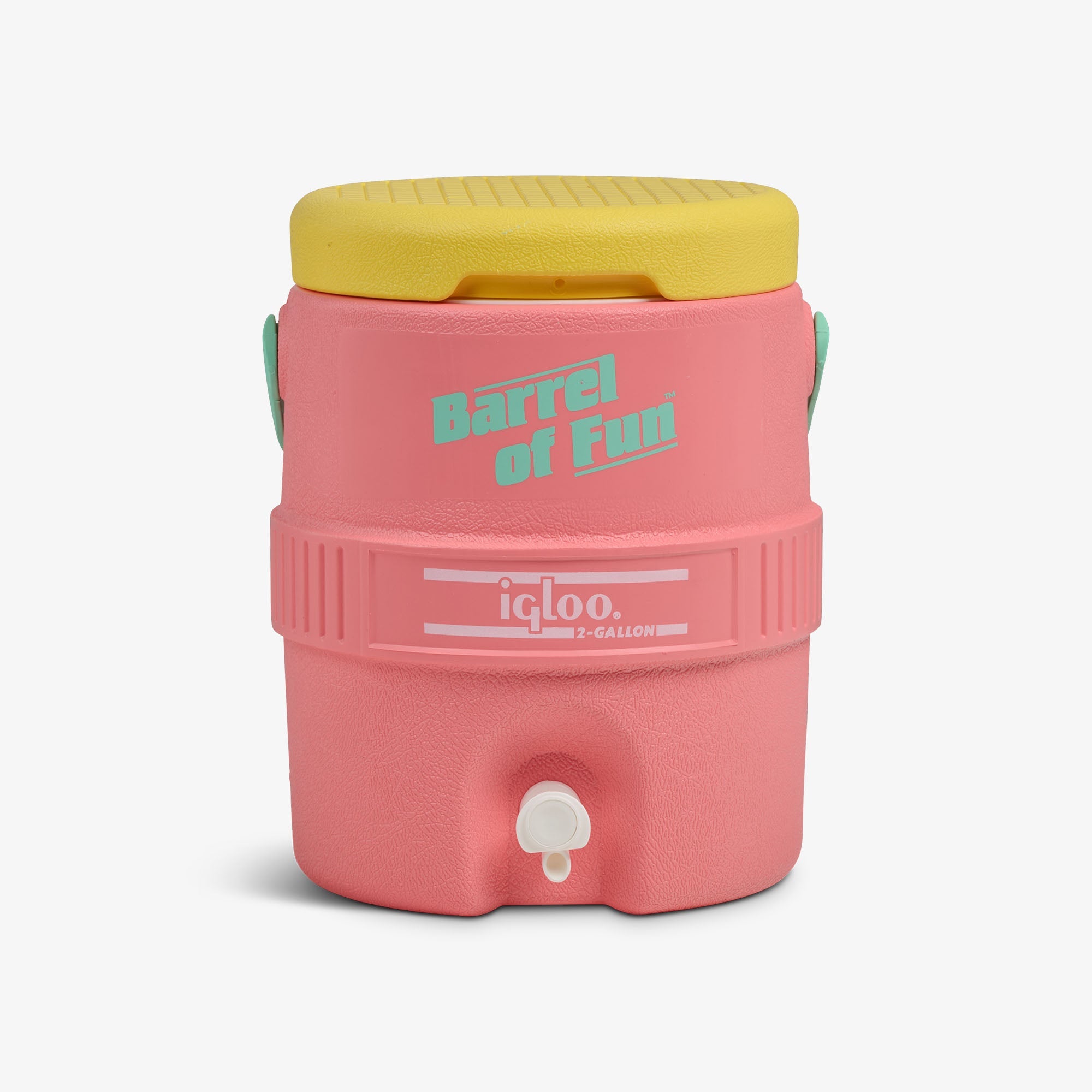 Retro Barrel of Fun 2 Gallon Jug O5 - Flamingo - Front View