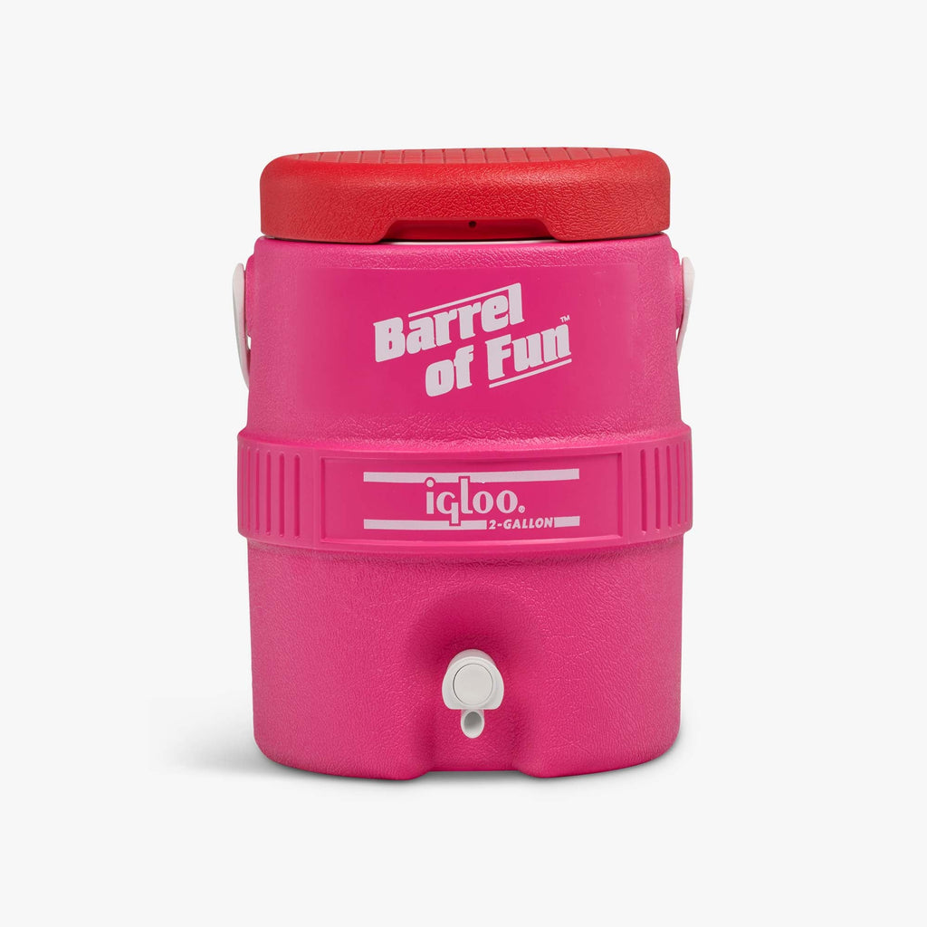 Retro Barrel of Fun 2 Gallon Jug O5 - Tutti Frutti - Front View