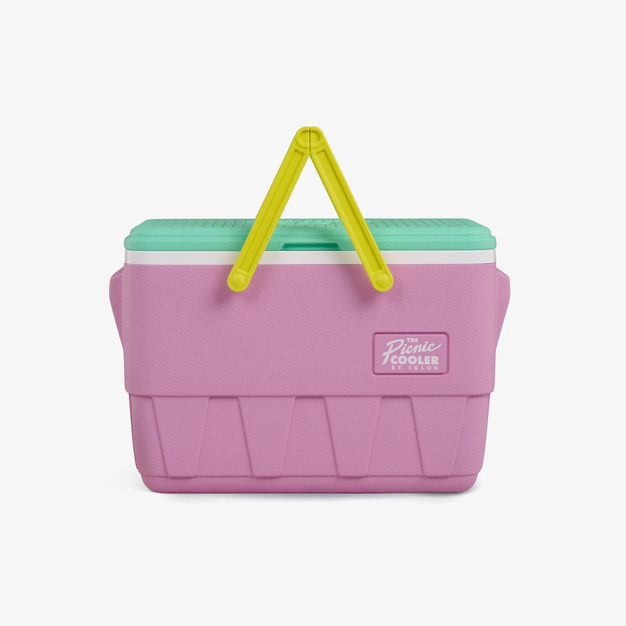 Retro Picnic Basket 25 Qt Cooler B2 - Tea Rose - Strap View