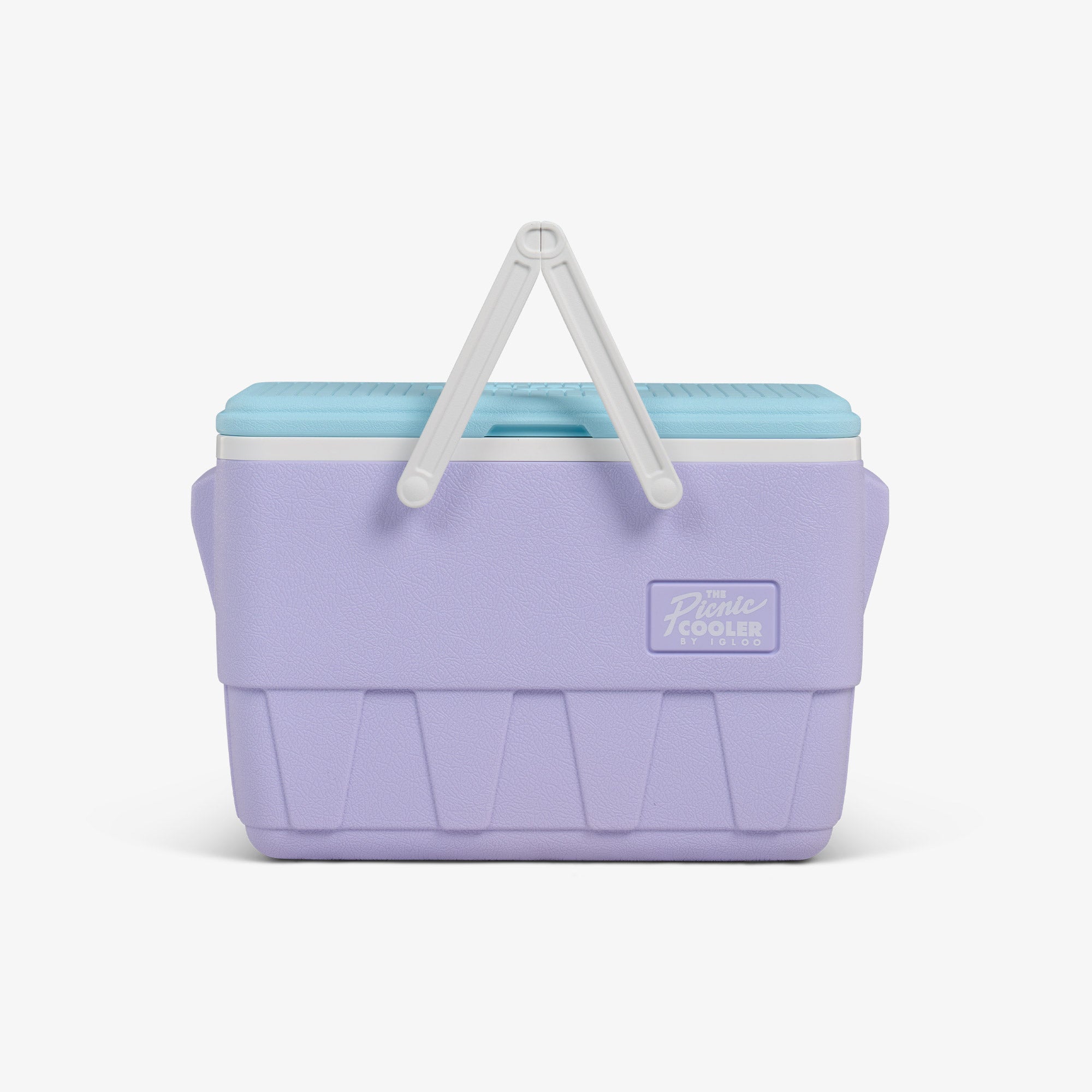Retro Picnic Basket 25 Qt Cooler B2 - Lilac - Strap View