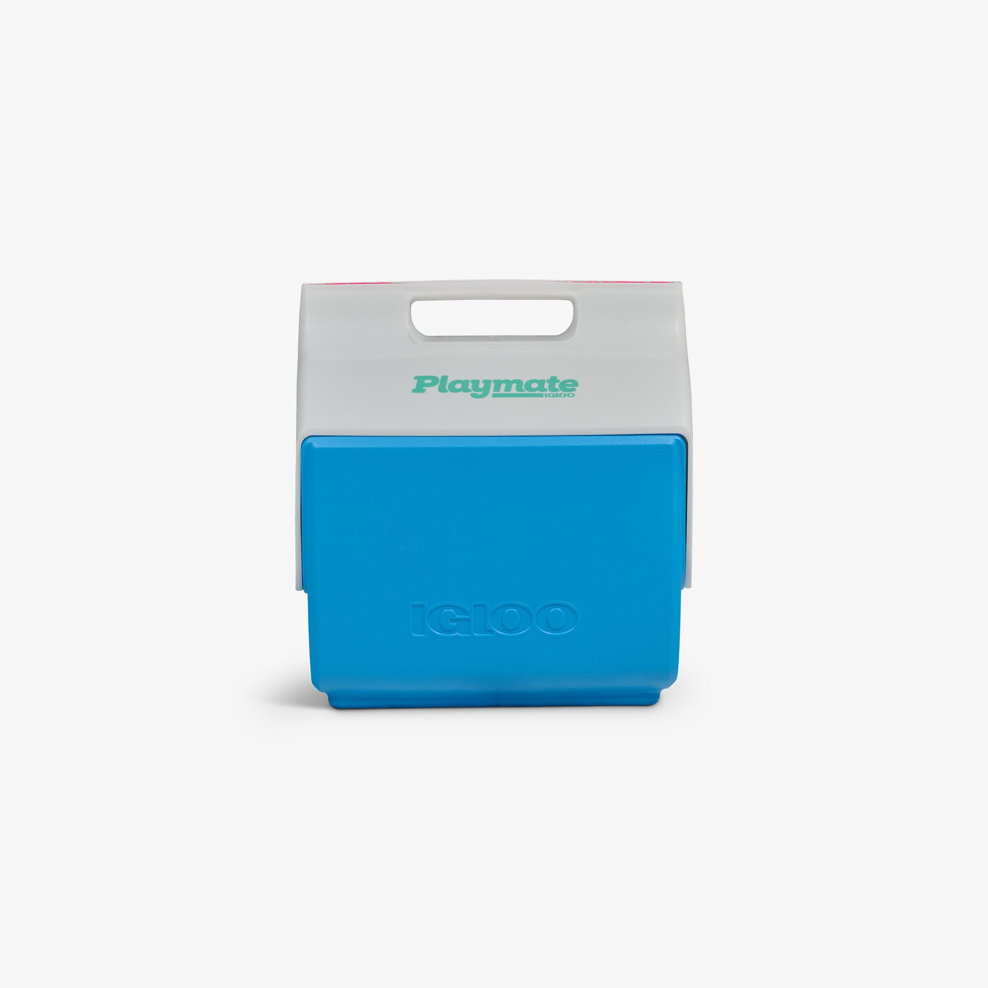 Retro Little Playmate 7 Qt Cooler G6 - Carolina Blue - Front View