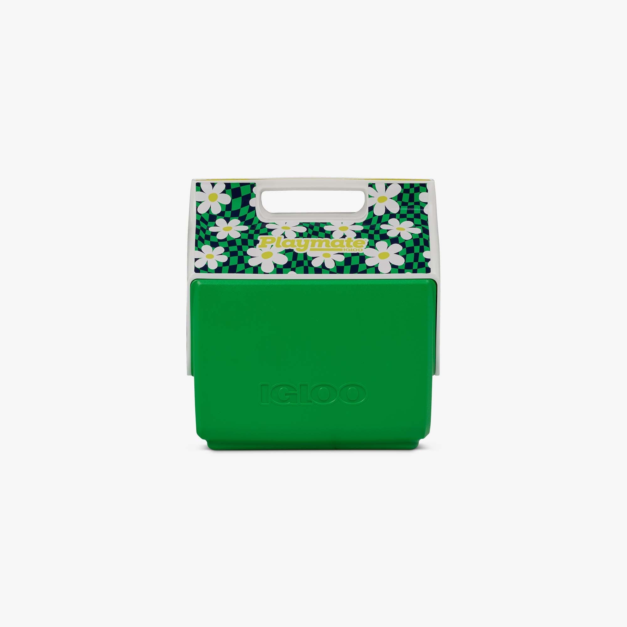 Retro Little Playmate 7 Qt Cooler G6 - Psychedelic Daisy - Front View