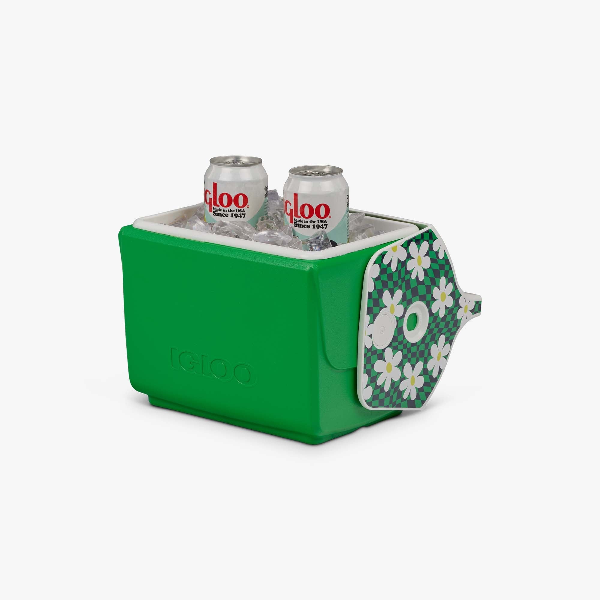 Retro Little Playmate 7 Qt Cooler G6 - Psychedelic Daisy - Product View