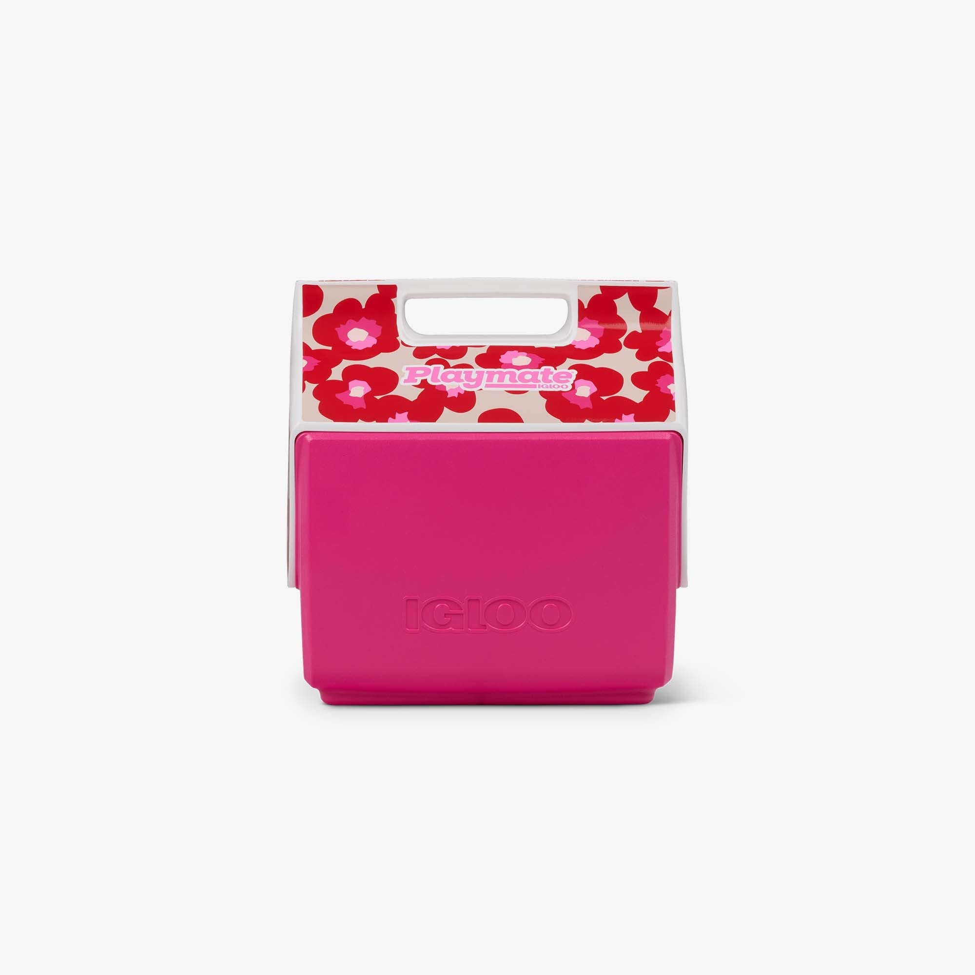Retro Little Playmate 7 Qt Cooler G6 - Mod Floral - Front View