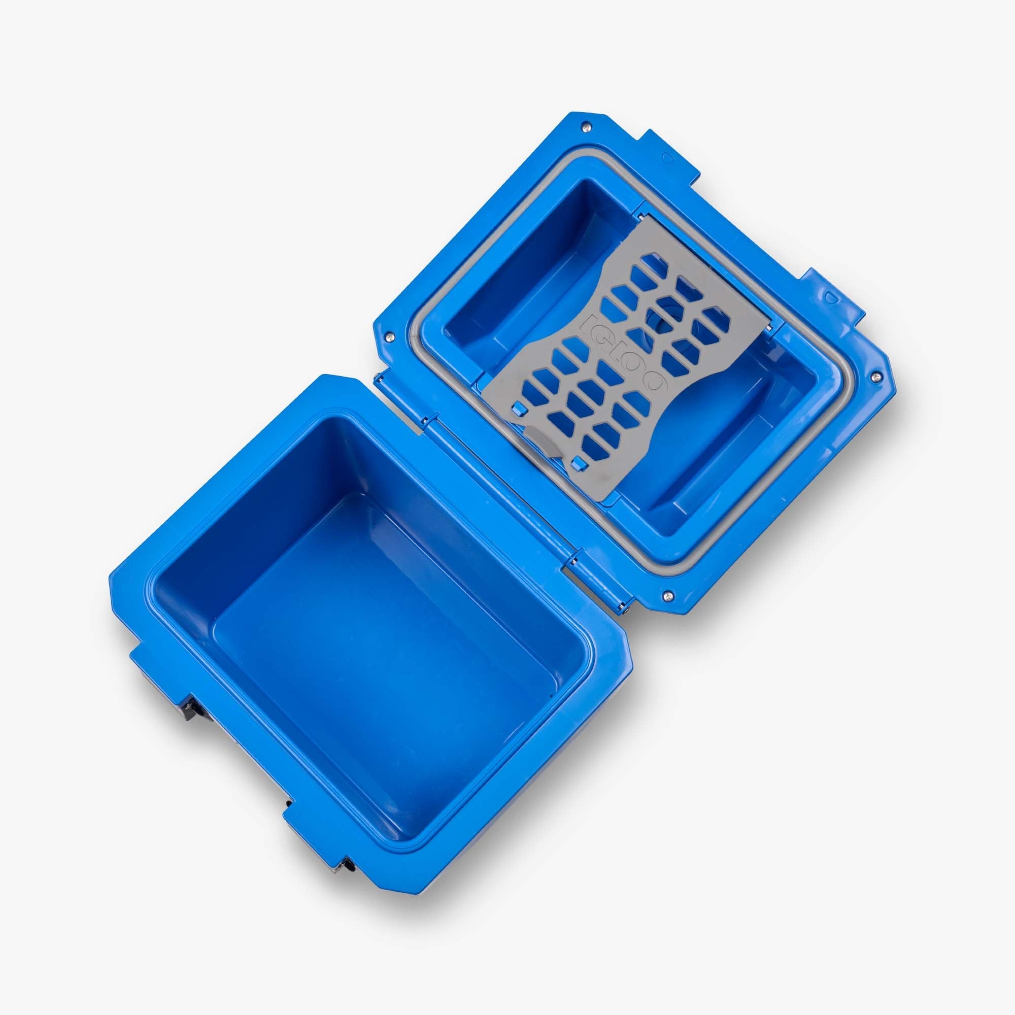 Gripper CoolBox 10 Qt Cooler D6 - Sneaky Blue - Open View