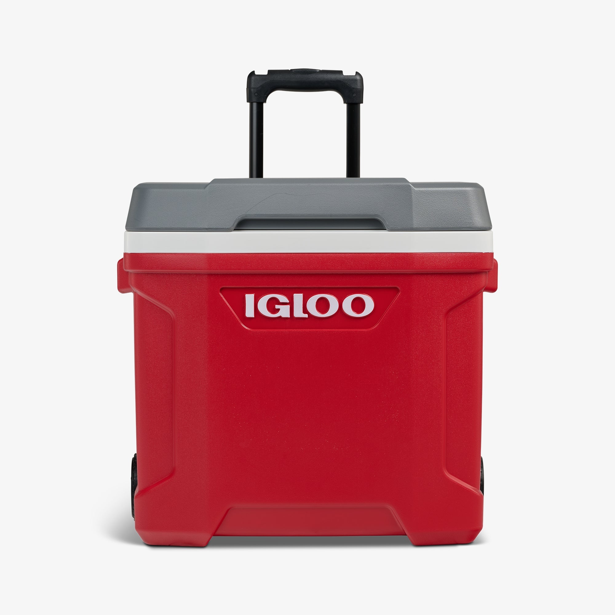 Latitude 30 Qt Roller Cooler O8 - Red - Strap View