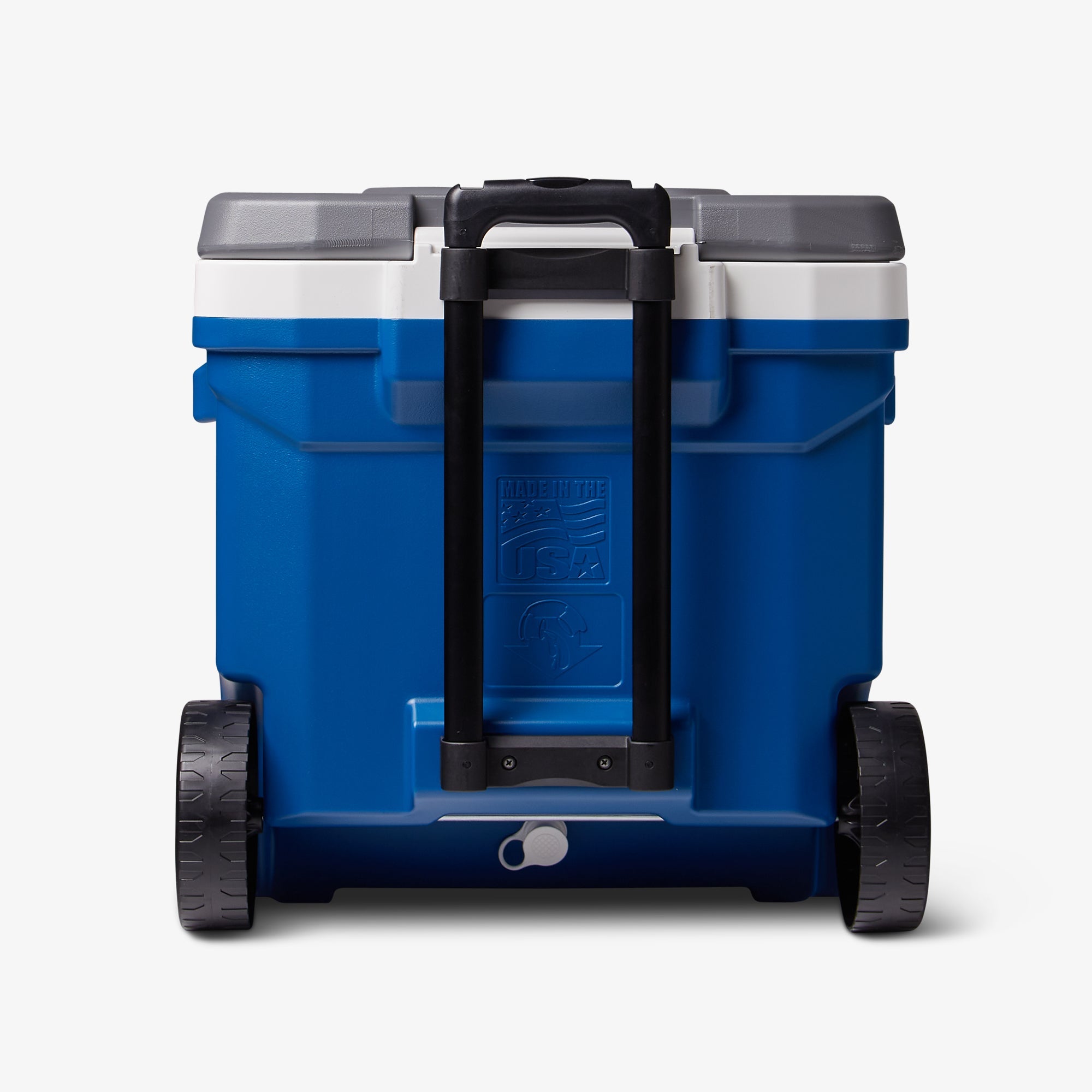 Latitude 60 Qt Roller Cooler P7 - Blue - Back View