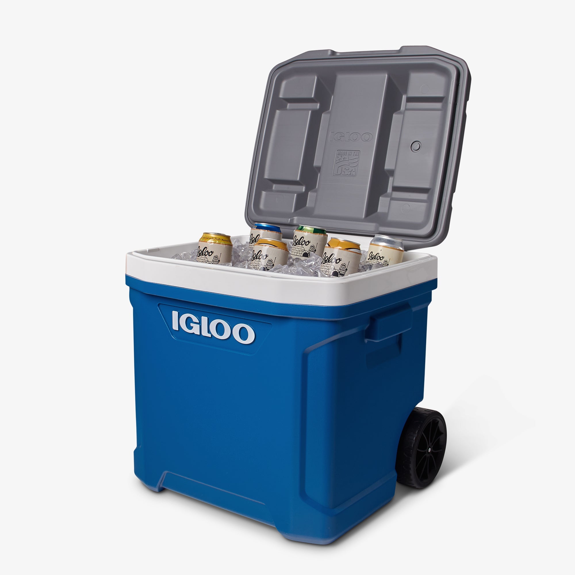 Latitude 60 Qt Roller Cooler P7 - Blue - Product View