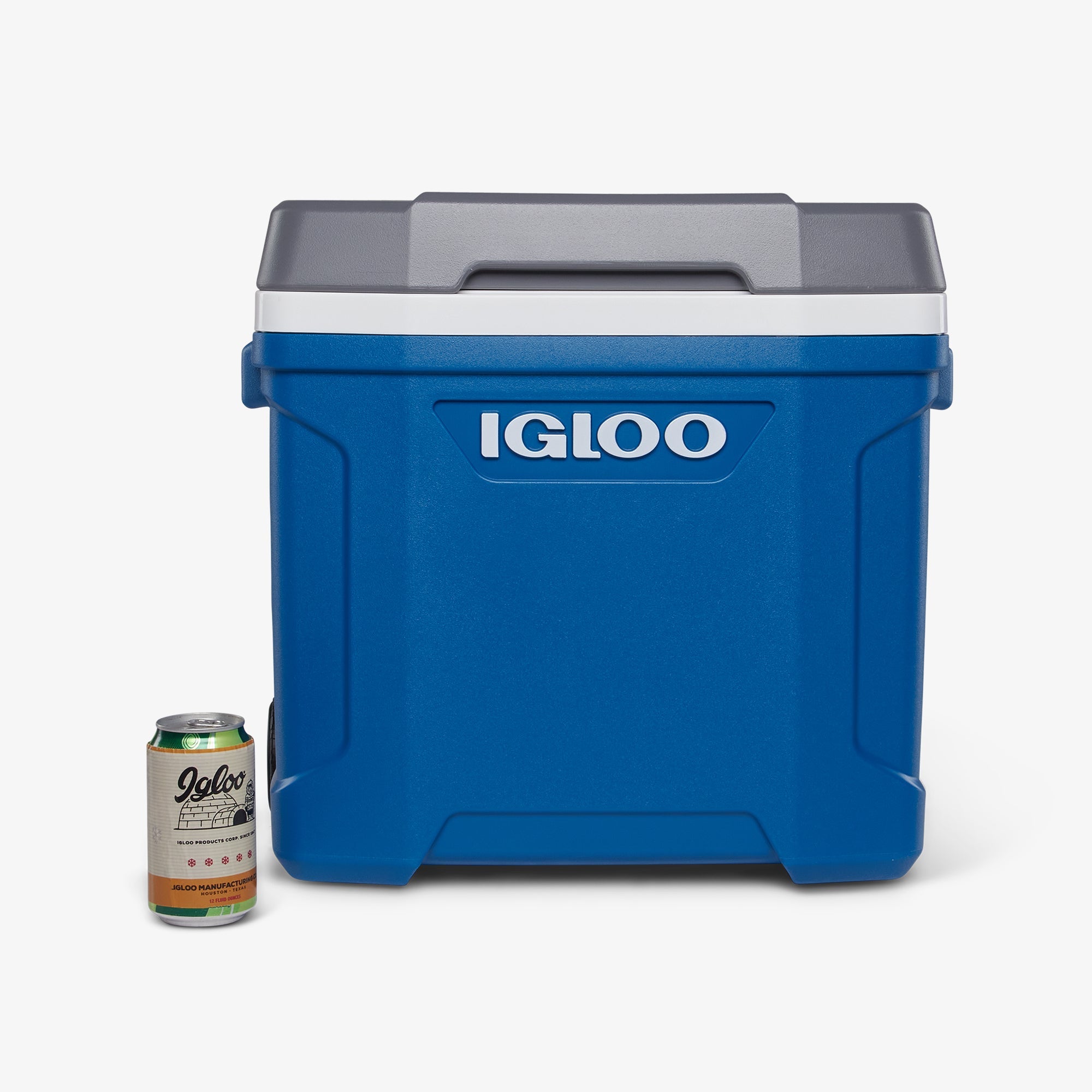 Latitude 30 Qt Roller Cooler O8 - Blue - Size View
