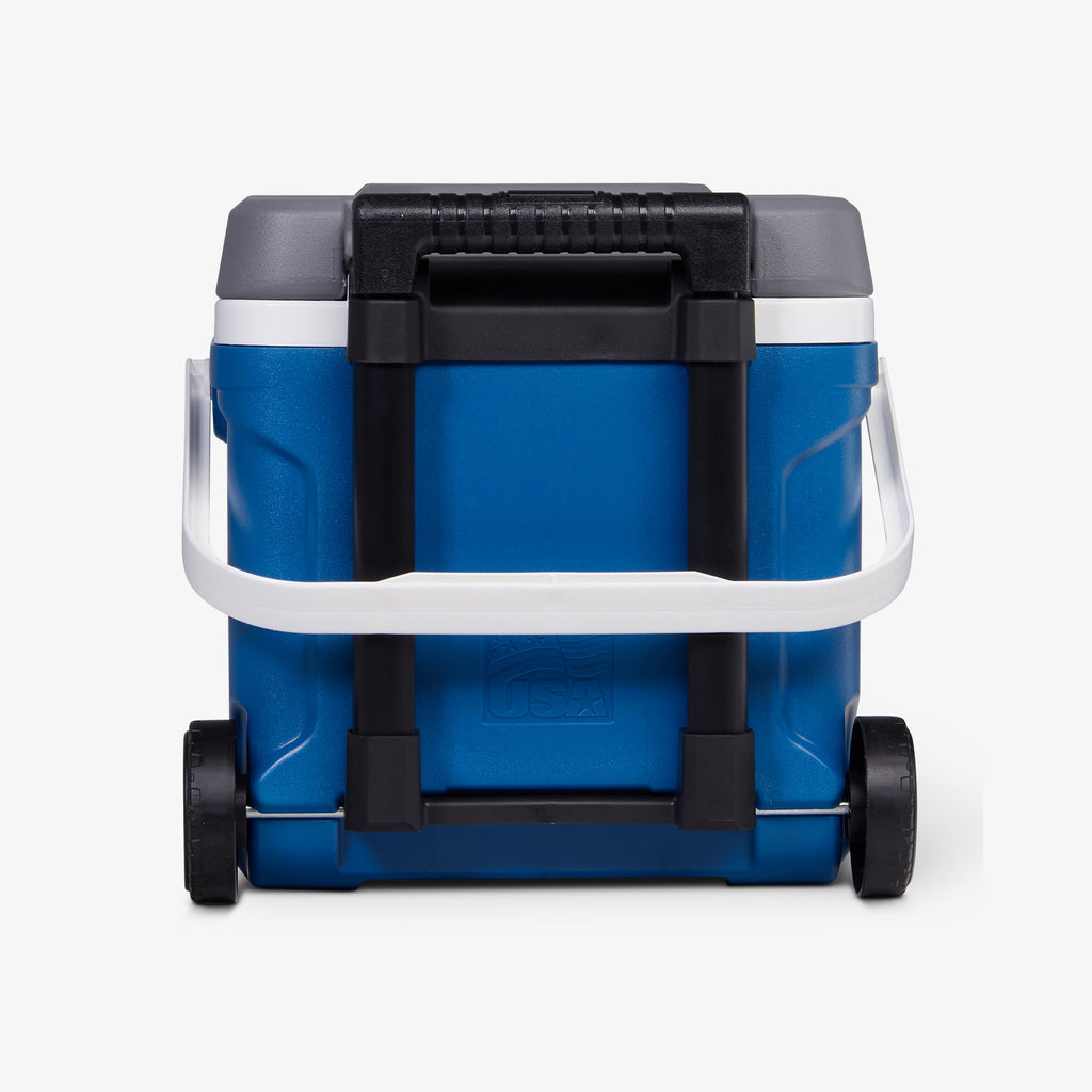 Latitude 16 Qt Roller Cooler C7 - Blue - Back View