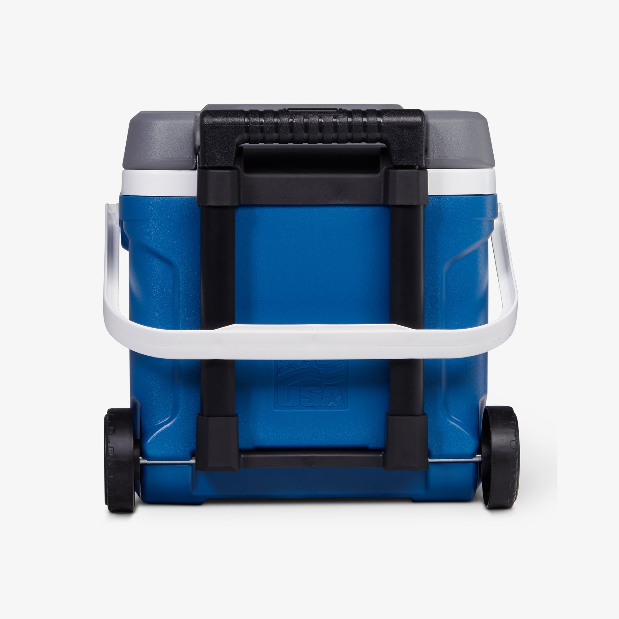Latitude 16 Qt Roller Cooler C7 - Blue - Back View