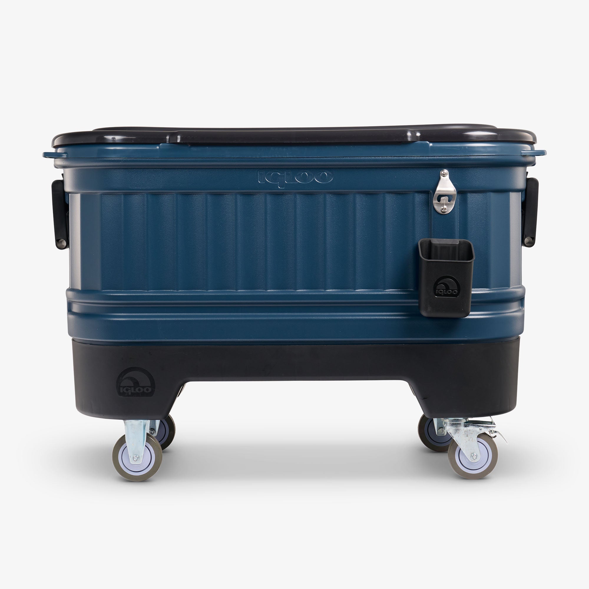 Party Bar 125 Qt Cooler F5 - Rugged Blue - Front View