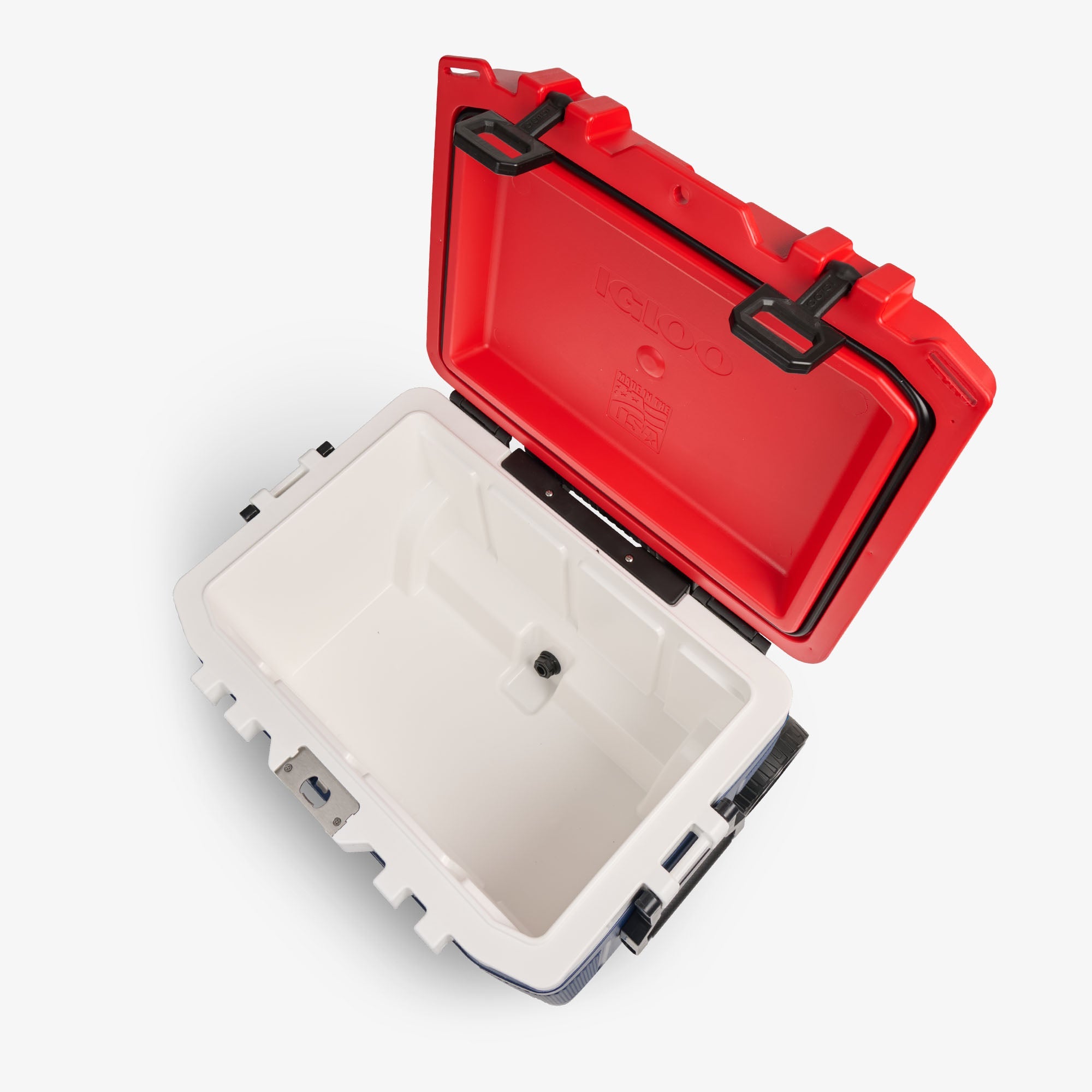 Trailmate® 52 Qt Roller Cooler M2 - Americana - Open View