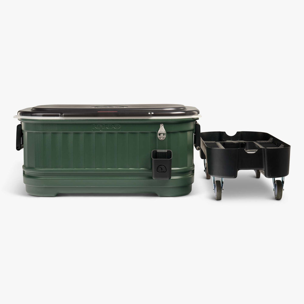 Party Bar 125 Qt Cooler F5 - Oil Green - Strap View