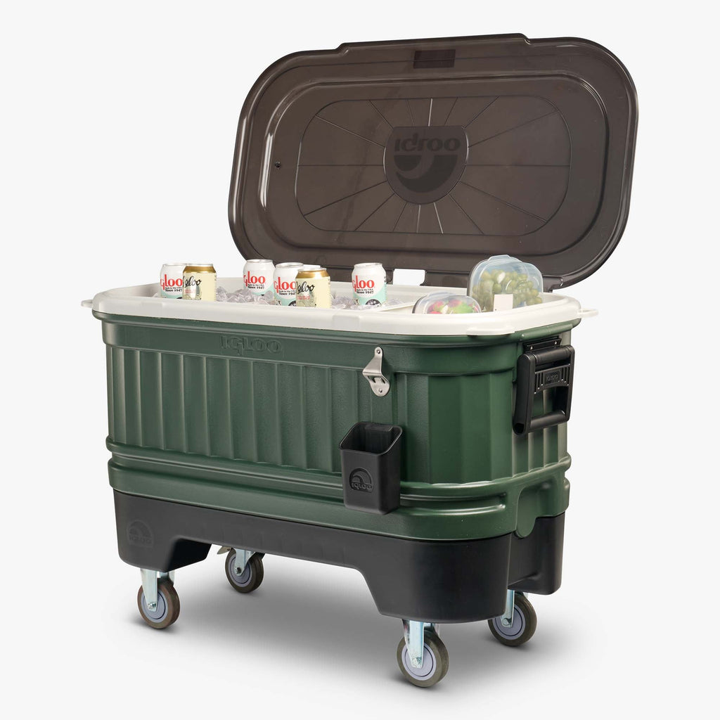 Party Bar 125 Qt Cooler F5 - Oil Green - Product View