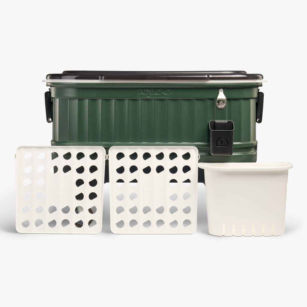 Party Bar 125 Qt Cooler F5 - Oil Green - Product View