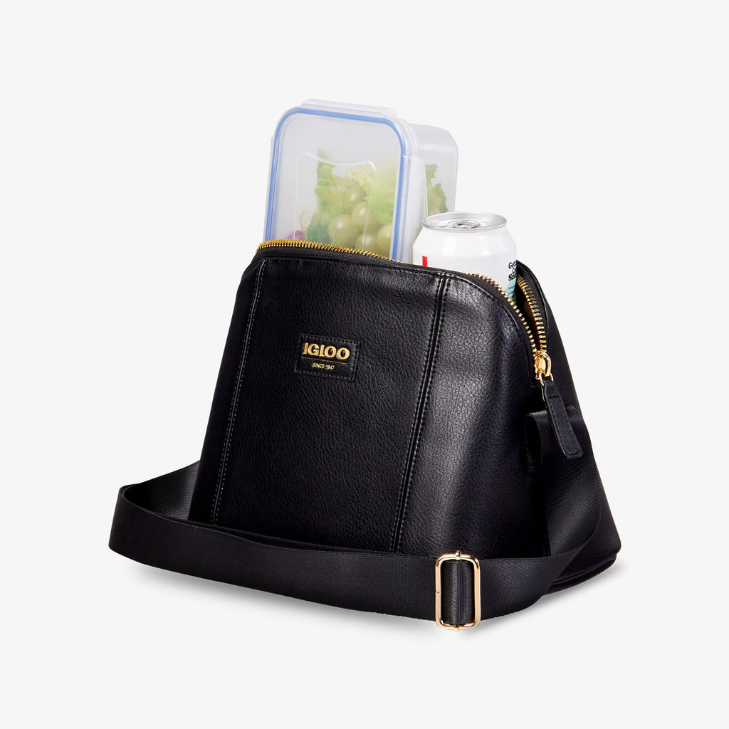 Igloo Luxe® Crossbody Cooler Bag C5 - Black - Product View