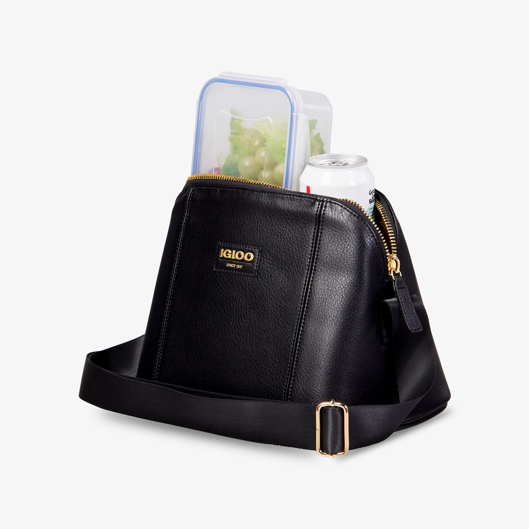 Igloo Luxe® Crossbody Cooler Bag C5 - Black - Product View