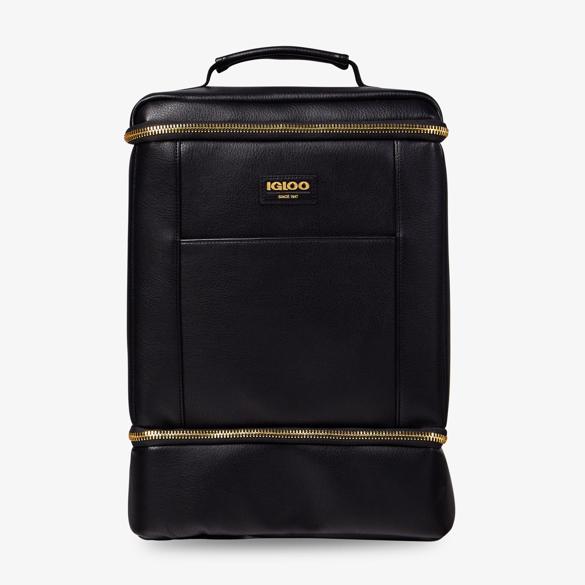 Igloo Luxe® Dual Compartment Backpack V7 - Black - Front View