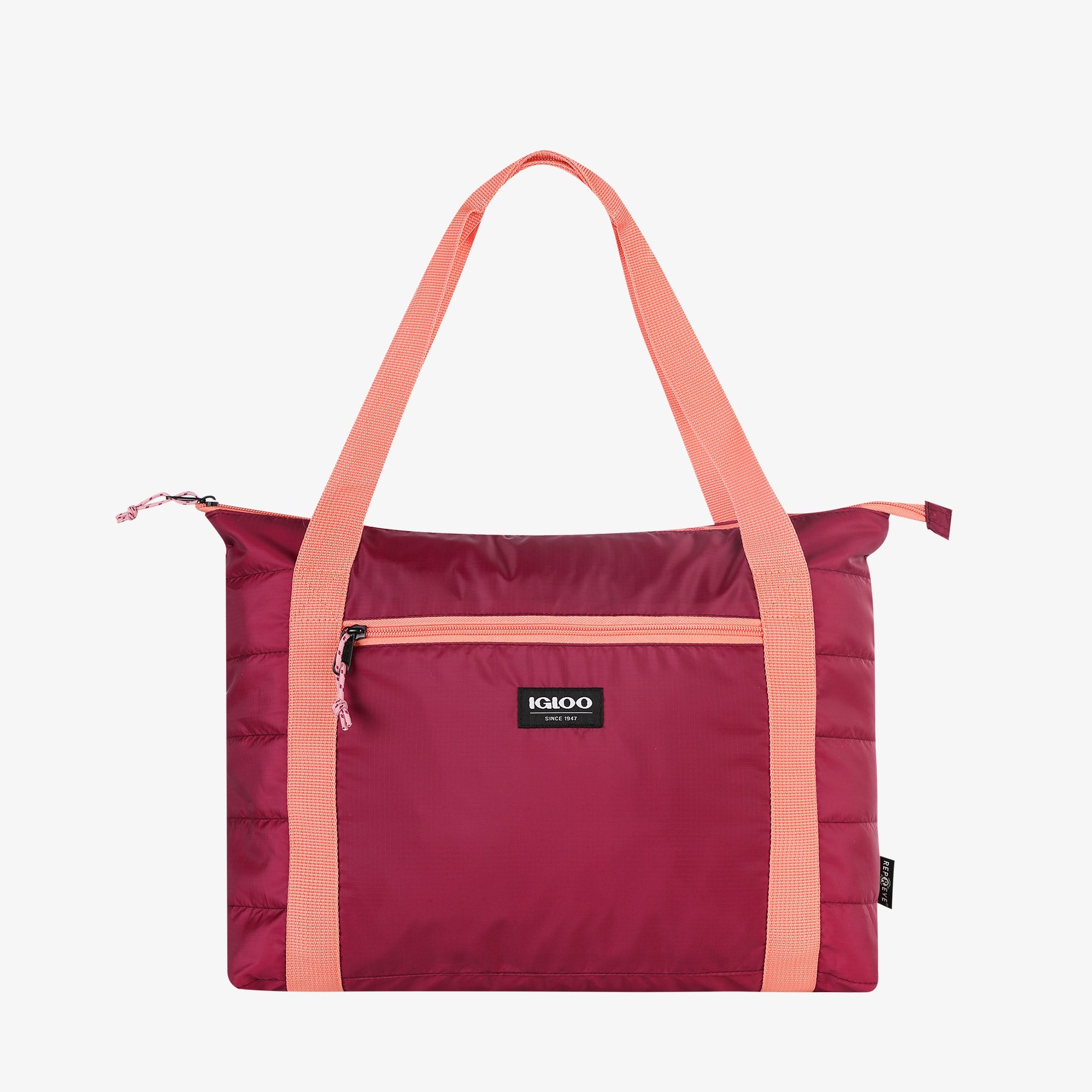 Packable Puffer 20-Can Cooler Bag V0 - Magenta - Product View