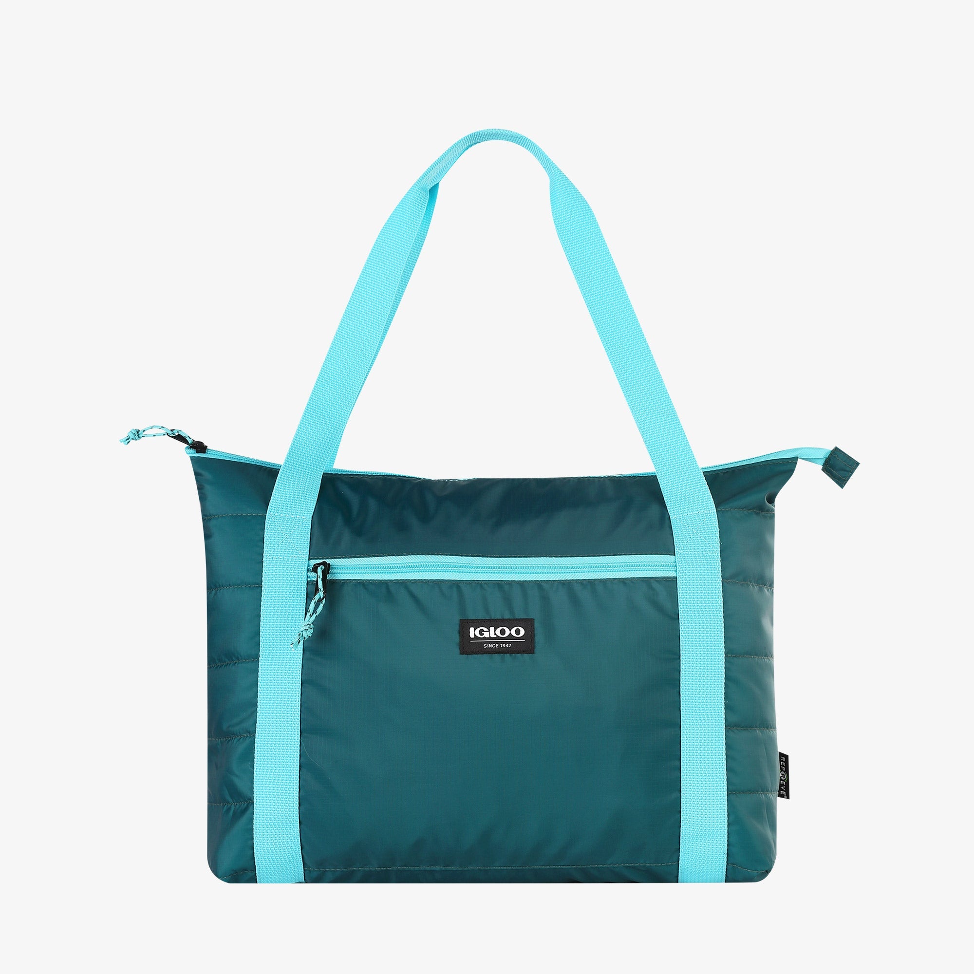 Packable Puffer 20-Can Cooler Bag V0 - Teal - Product View