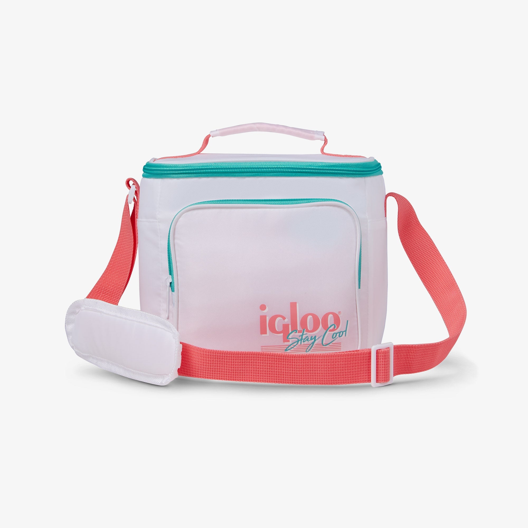 Retro Square Lunch Bag P2 - White - Product View