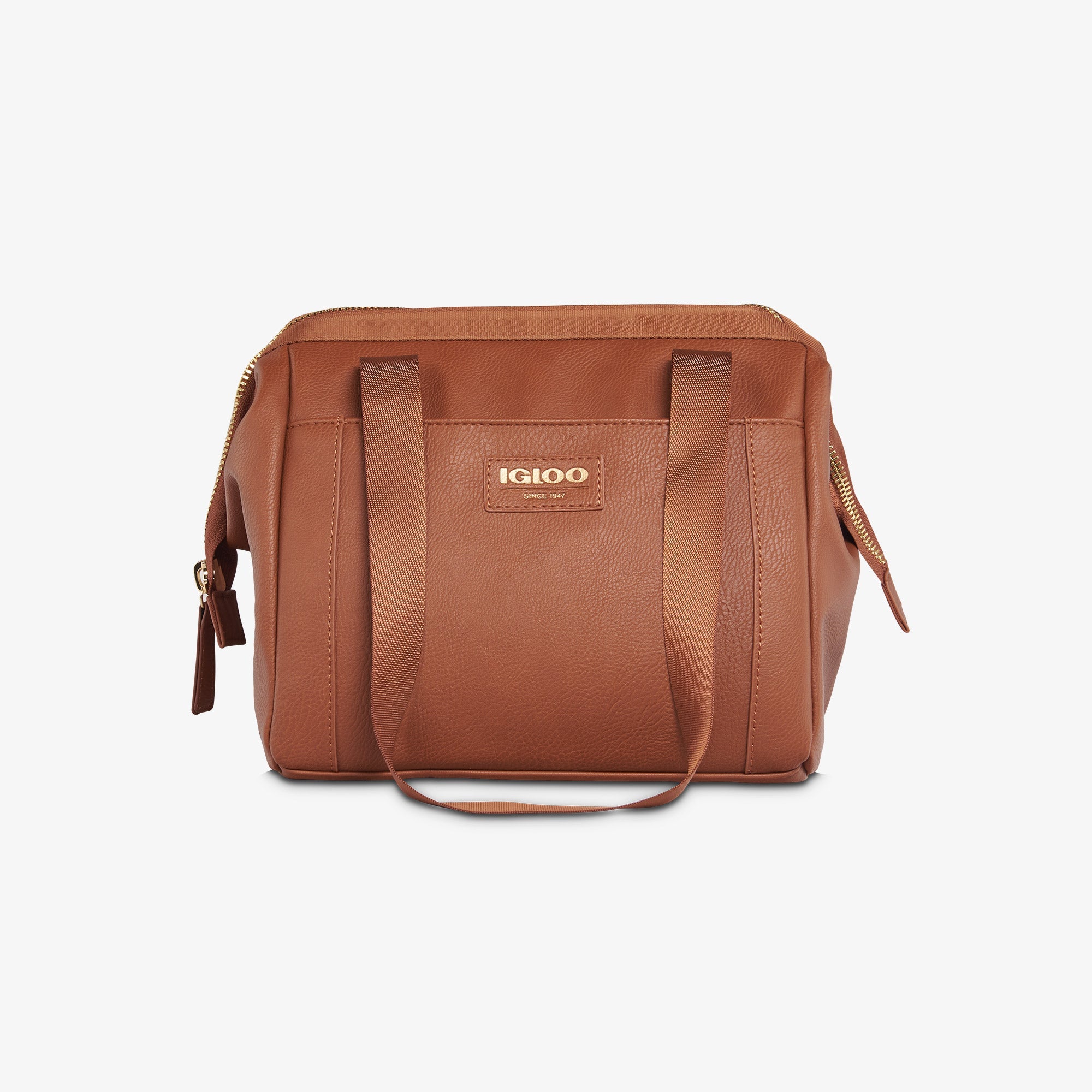 Igloo Luxe® Lunch Tote Cooler Bag E9 - Cognac - Product View