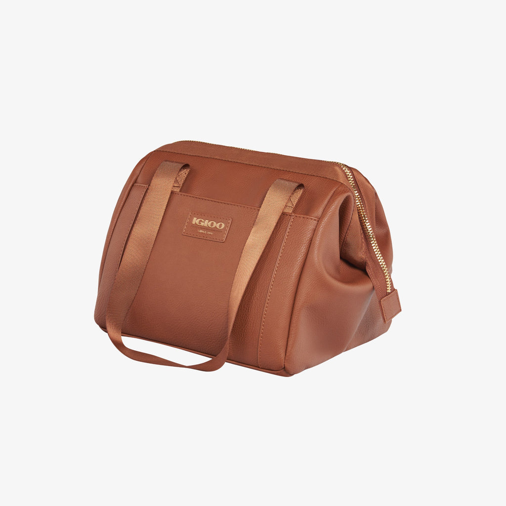 Igloo Luxe® Lunch Tote Cooler Bag E9 - Cognac - Product View