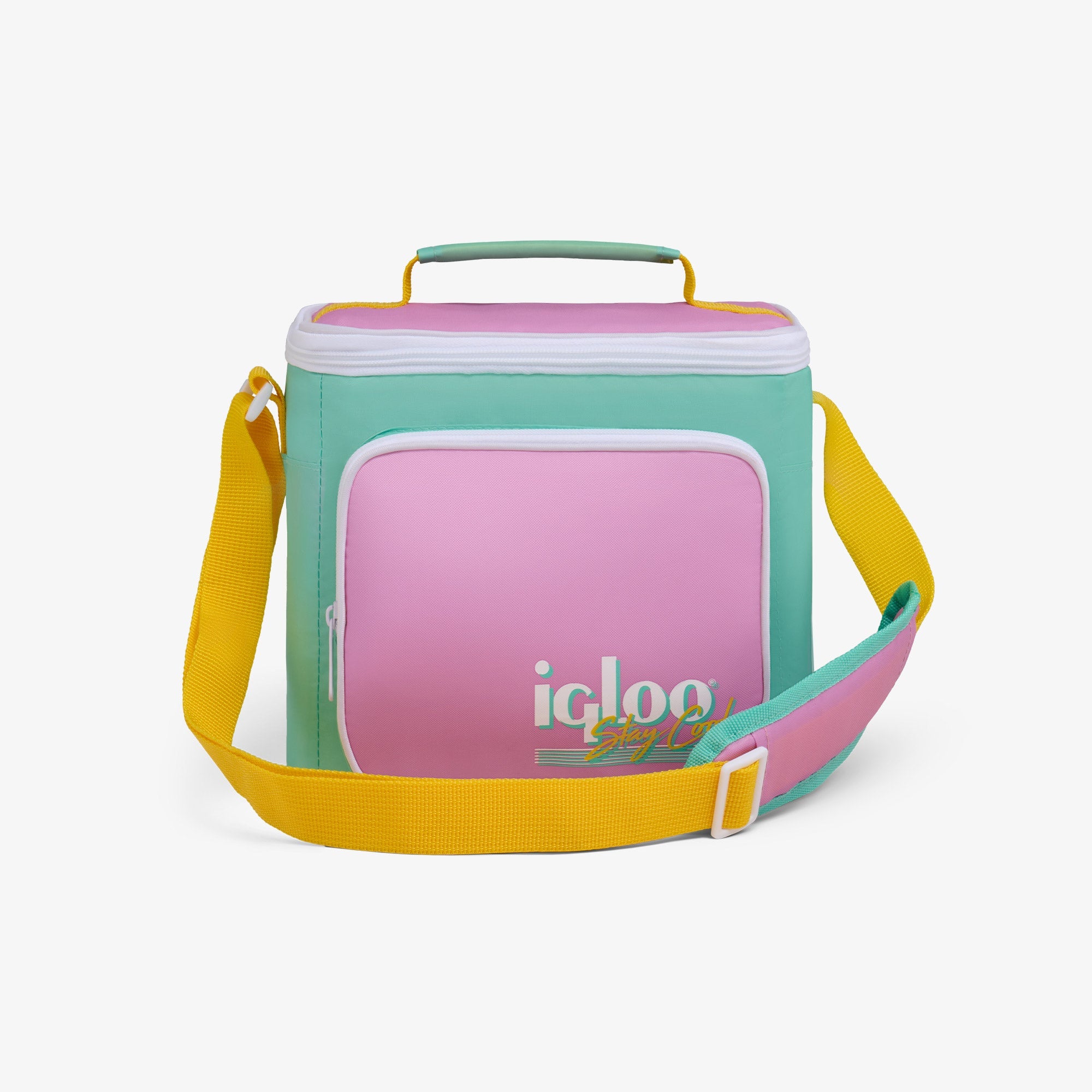 Retro Square Lunch Bag P2 - Tea Rose - Front View
