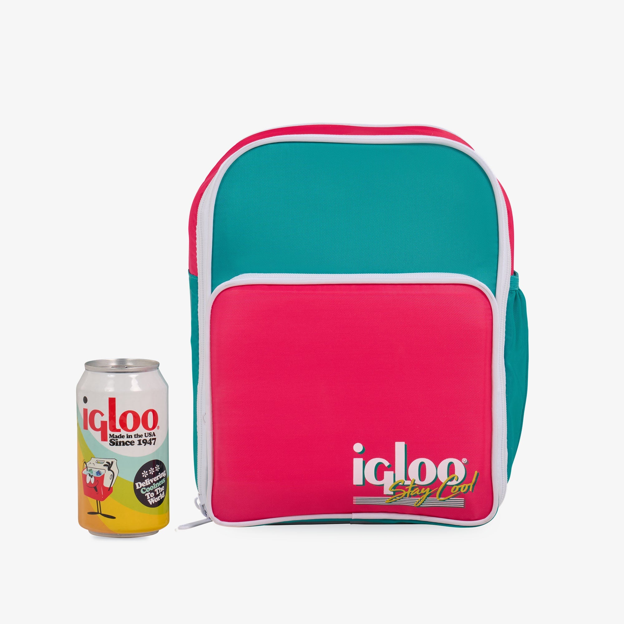 Retro Mini Convertible Backpack E7 - Jade - Size View