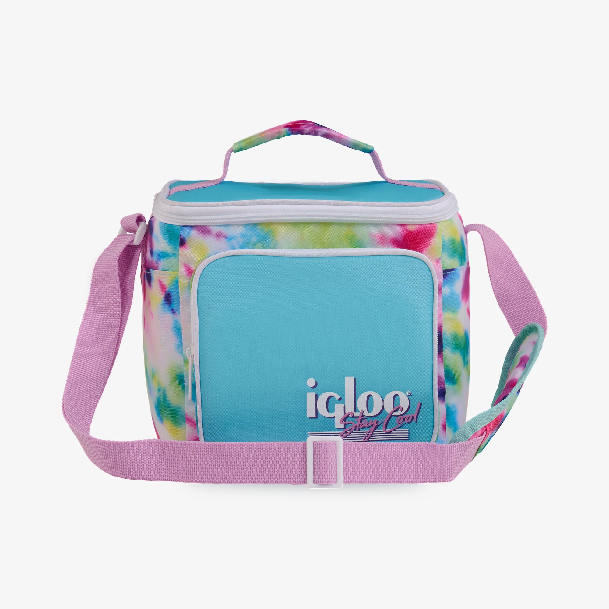 Retro Square Lunch Bag P2 - Tie-Dye - Front View