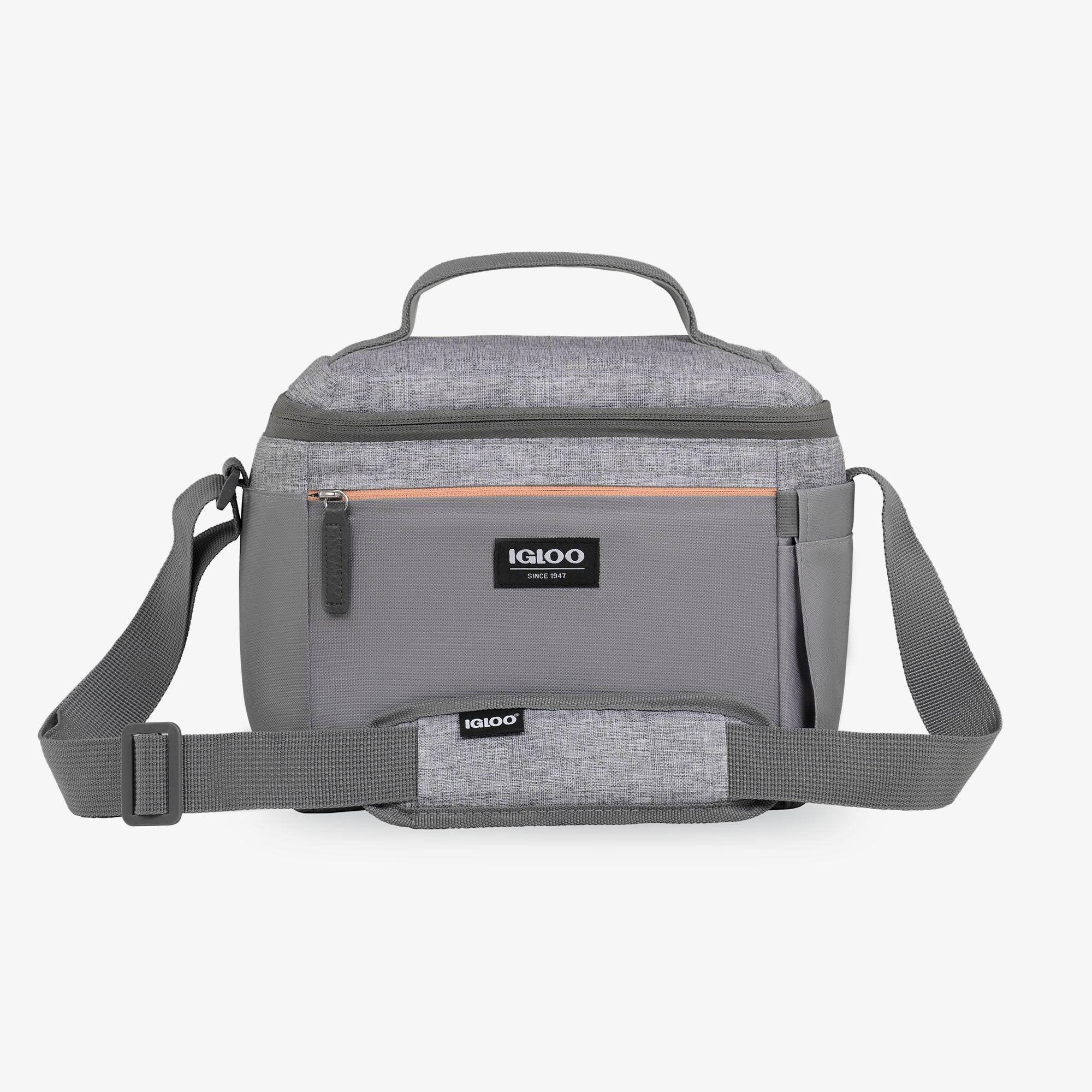 Everyday Lunch Rounded Cube Cooler Bag B3 - Gray - Front View