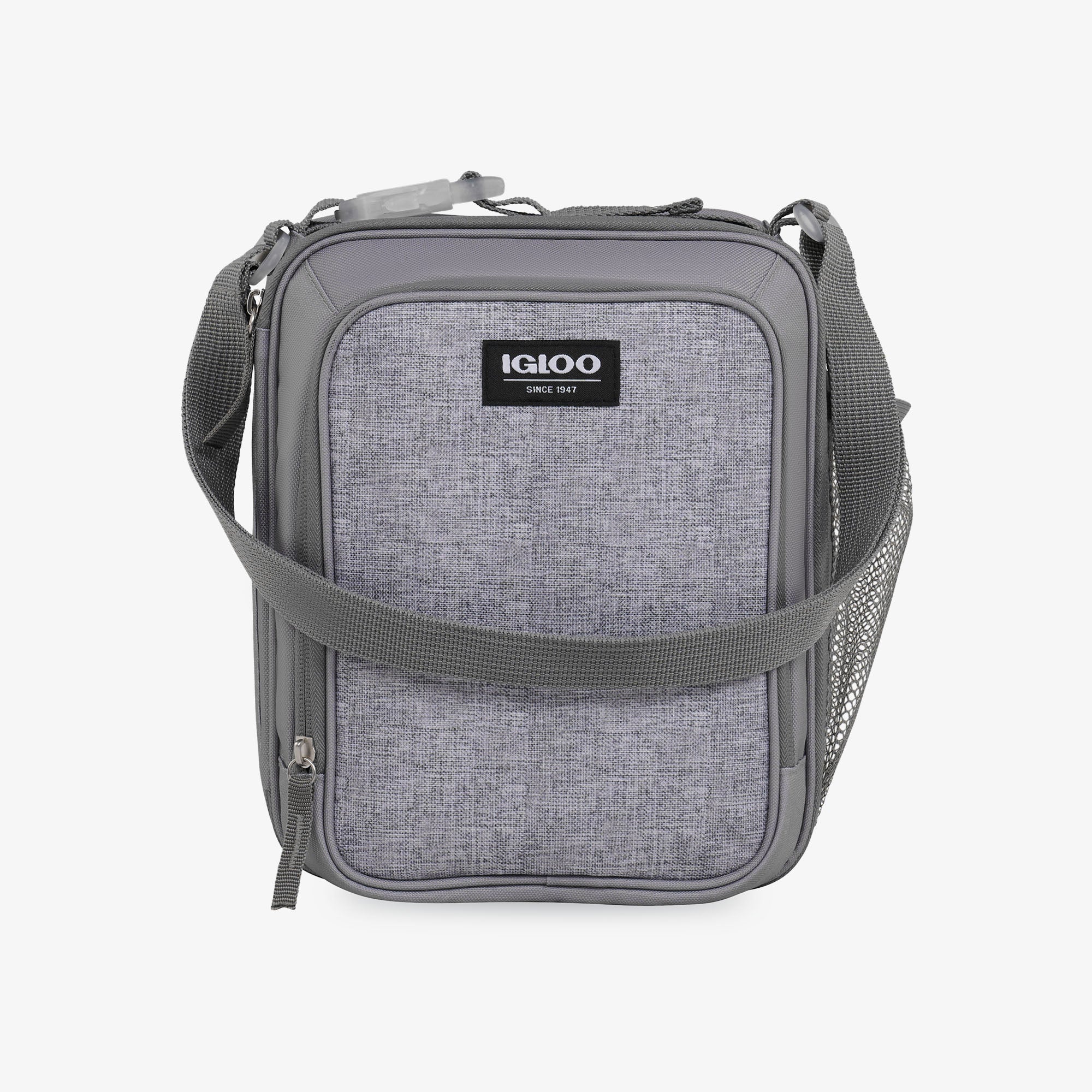 Kids Everyday Lunch Vertical Cooler Bag Y2 - Gray - Front View