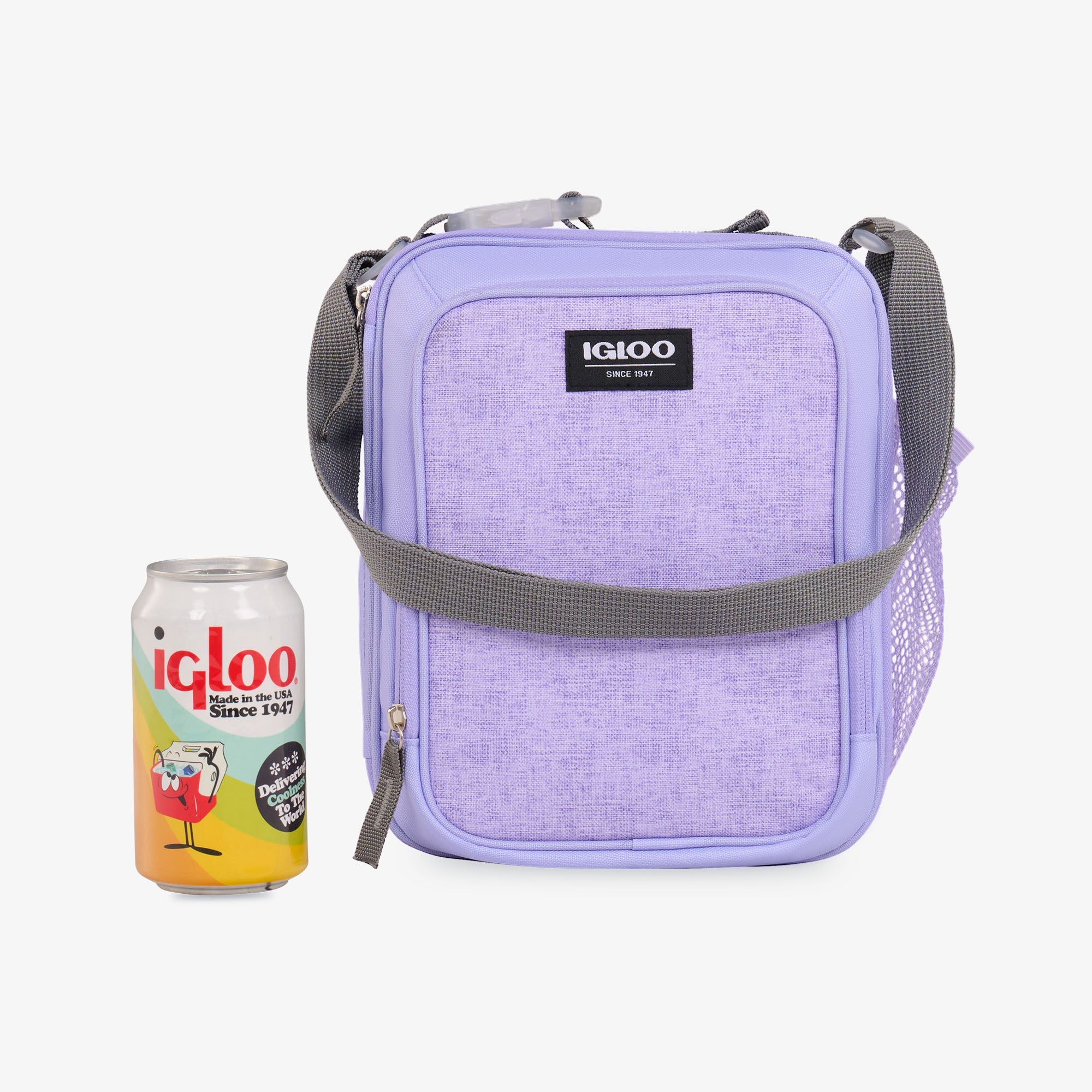Kids Everyday Lunch Vertical Cooler Bag Y2 - Lilac - Size View
