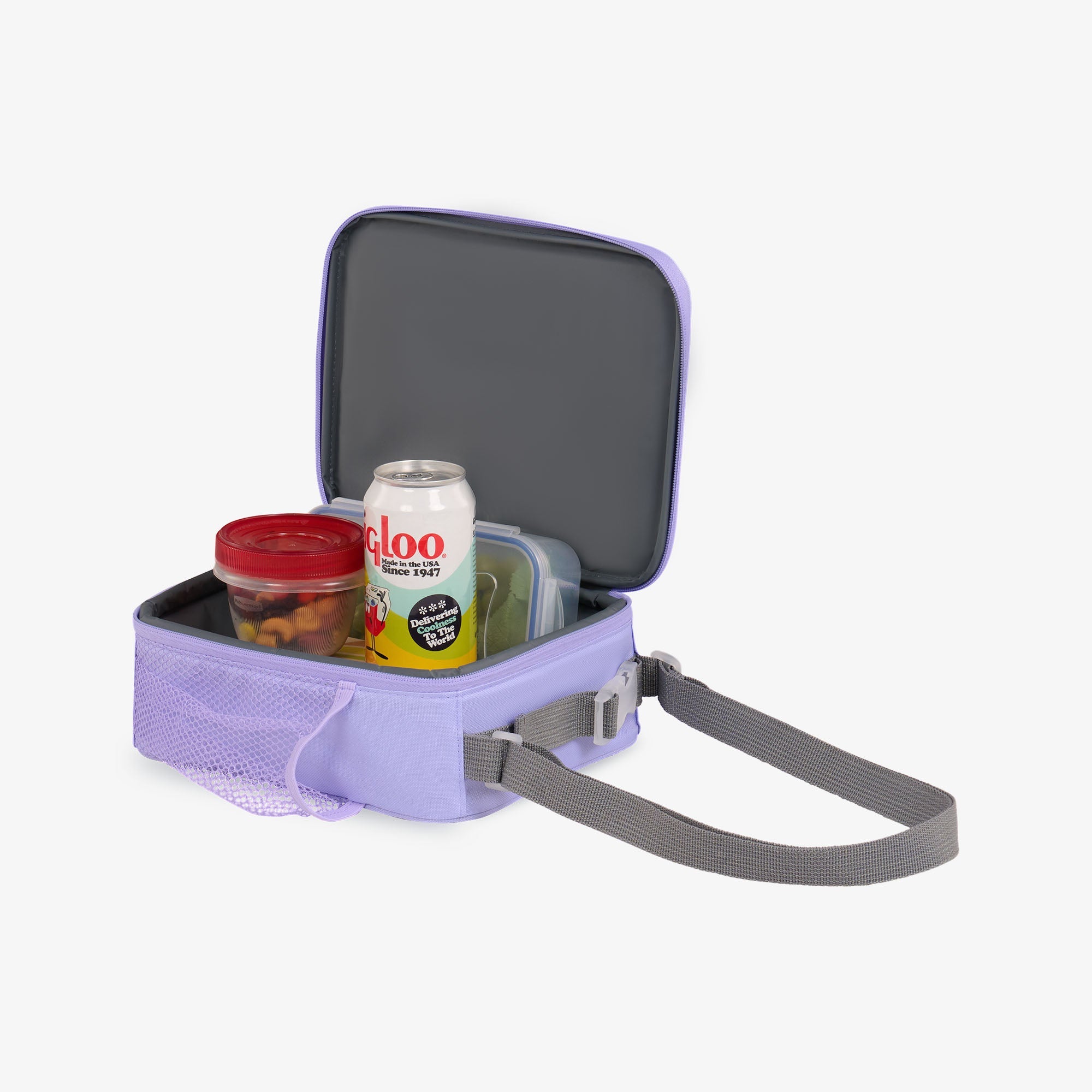 Kids Everyday Lunch Vertical Cooler Bag Y2 - Lilac - Product View