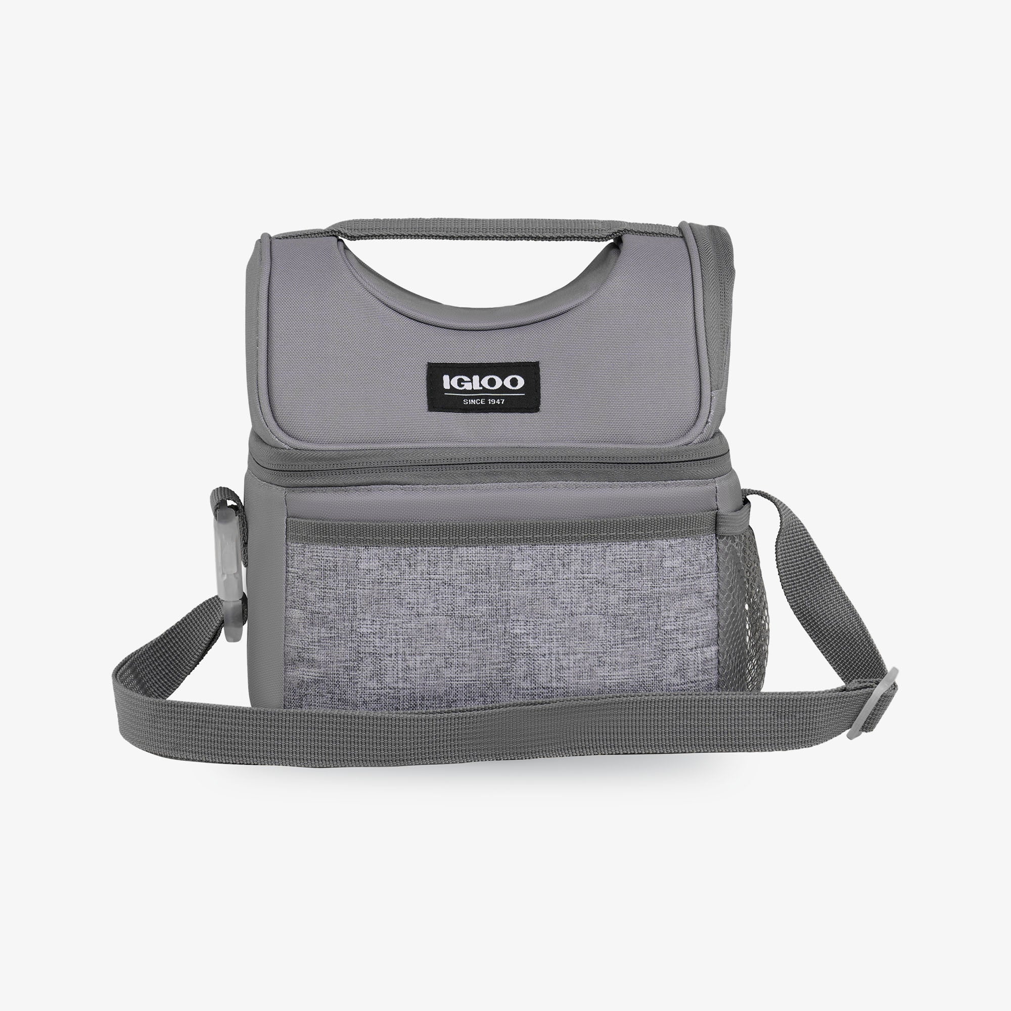 Kids Everyday Lunch Gripper Cooler Bag K1 - Gray - Front View