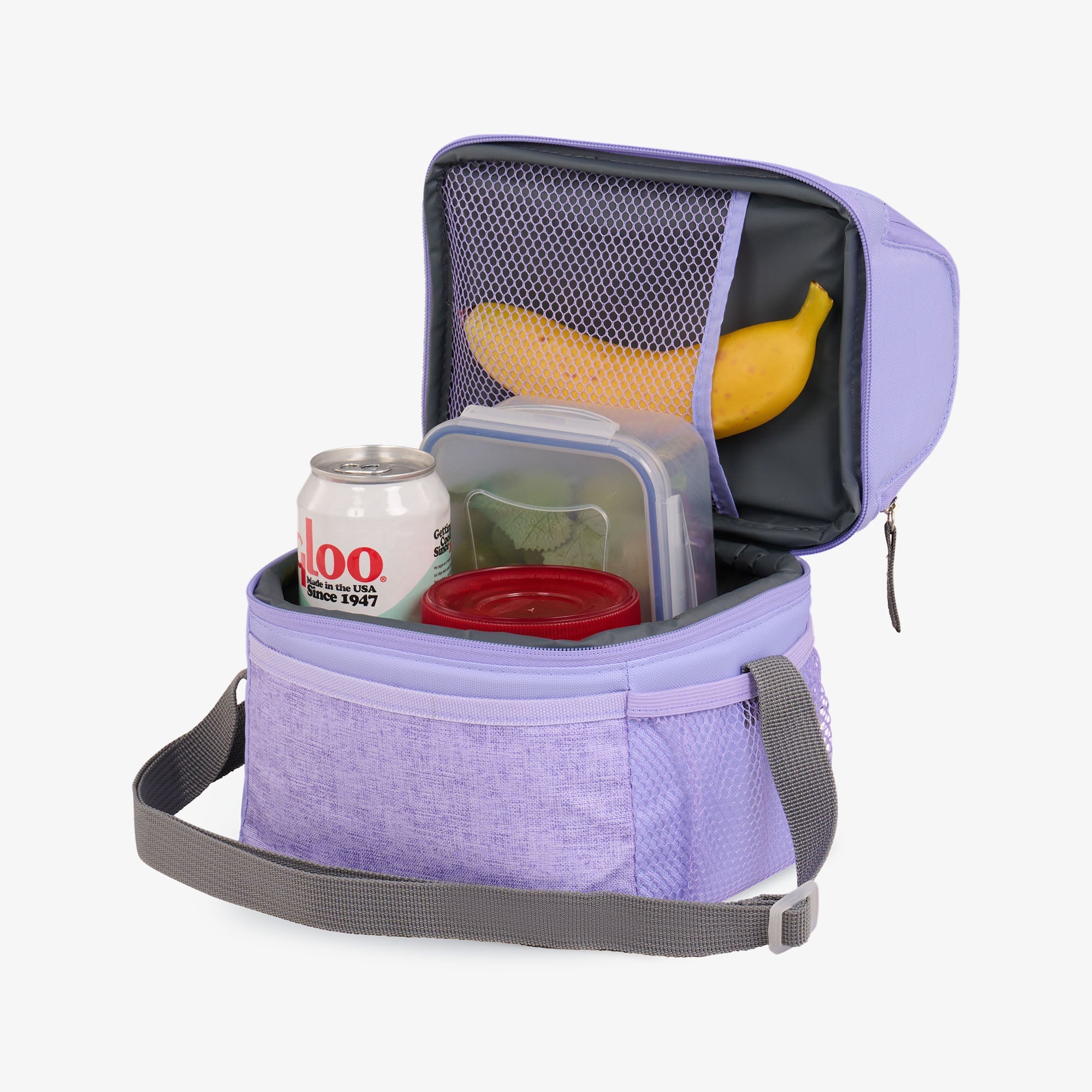 Kids Everyday Lunch Gripper Cooler Bag K1 - Lilac - Product View