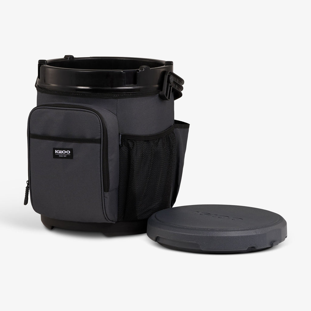 20 Qt Cooler Bucket N2 - Tactical Gray - Open View
