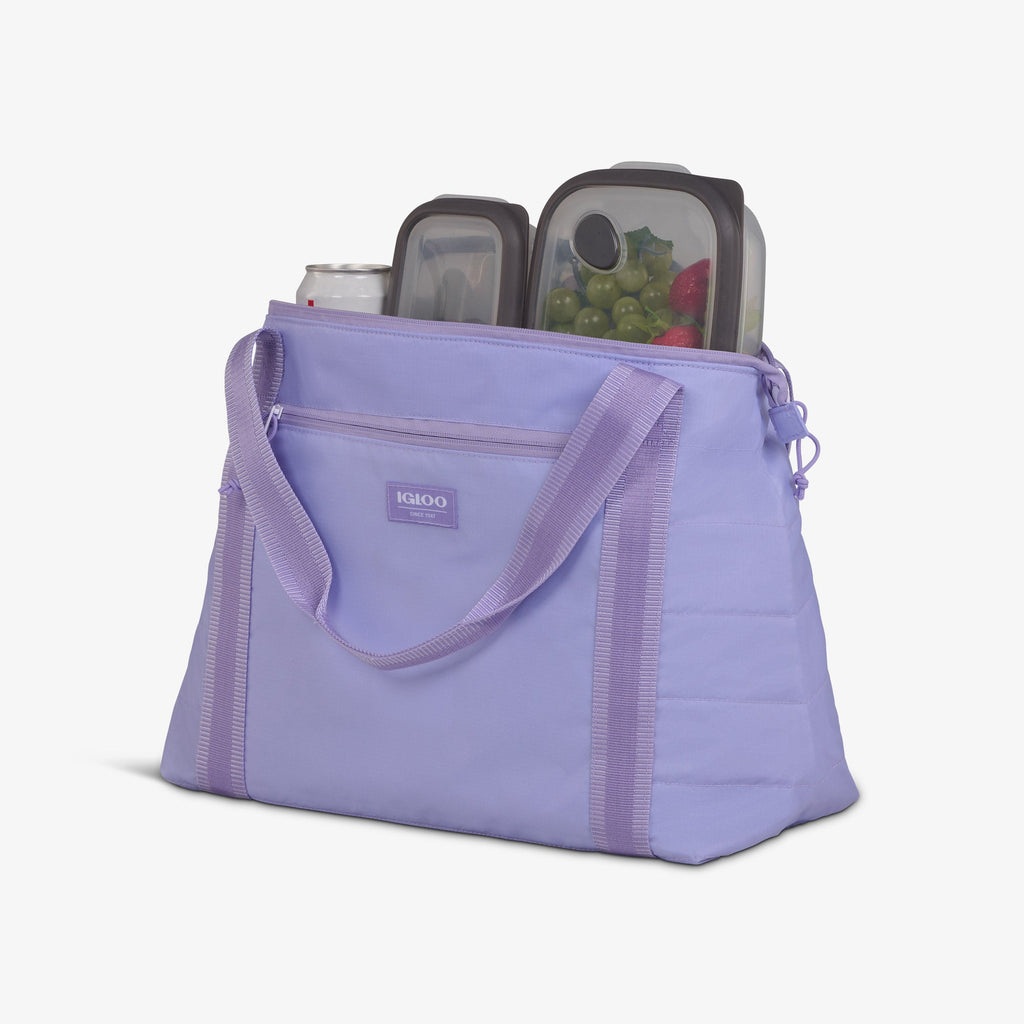 Packable Puffer 20-Can Cooler Bag V0 - Lilac - Product View