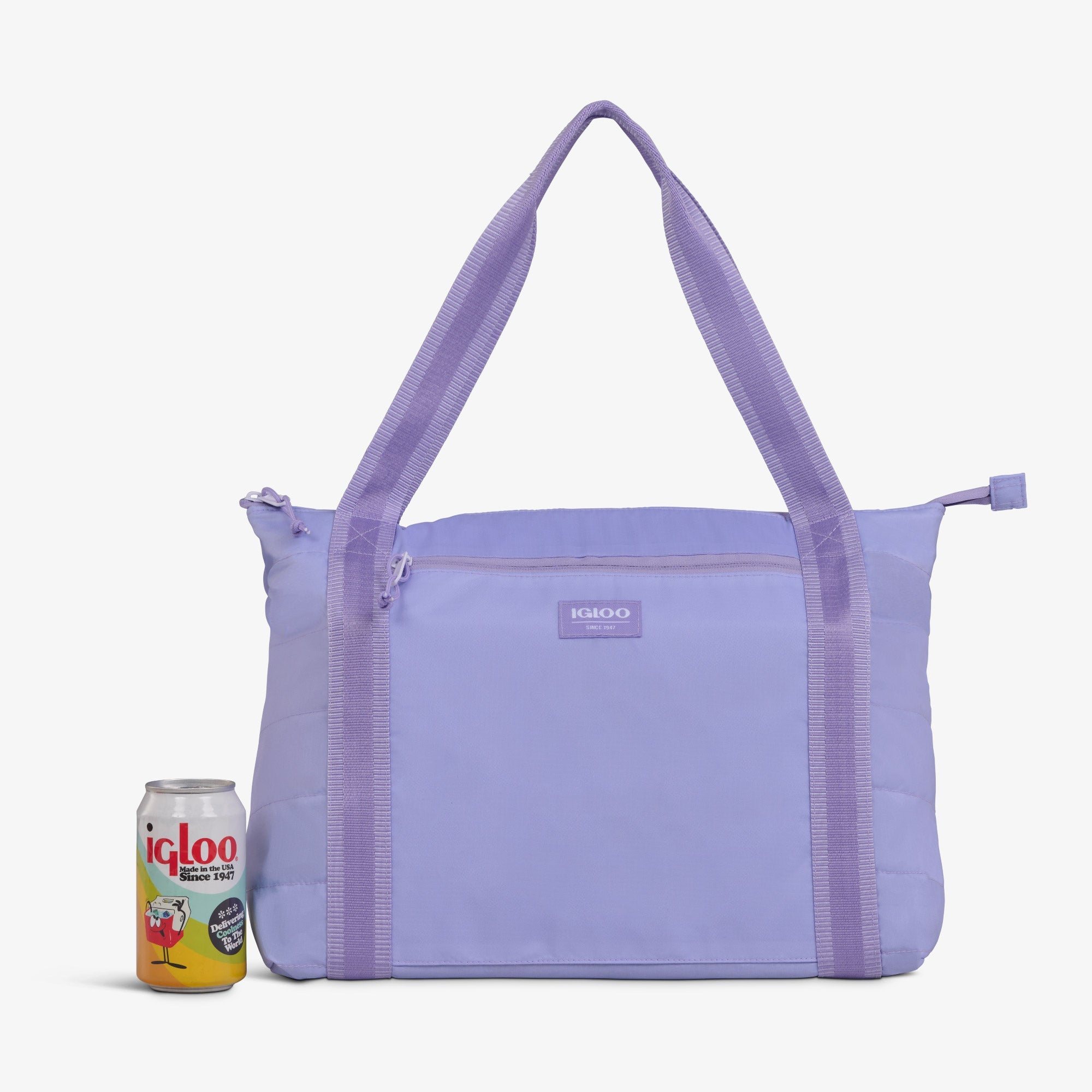 Packable Puffer 20-Can Cooler Bag V0 - Lilac - Product View