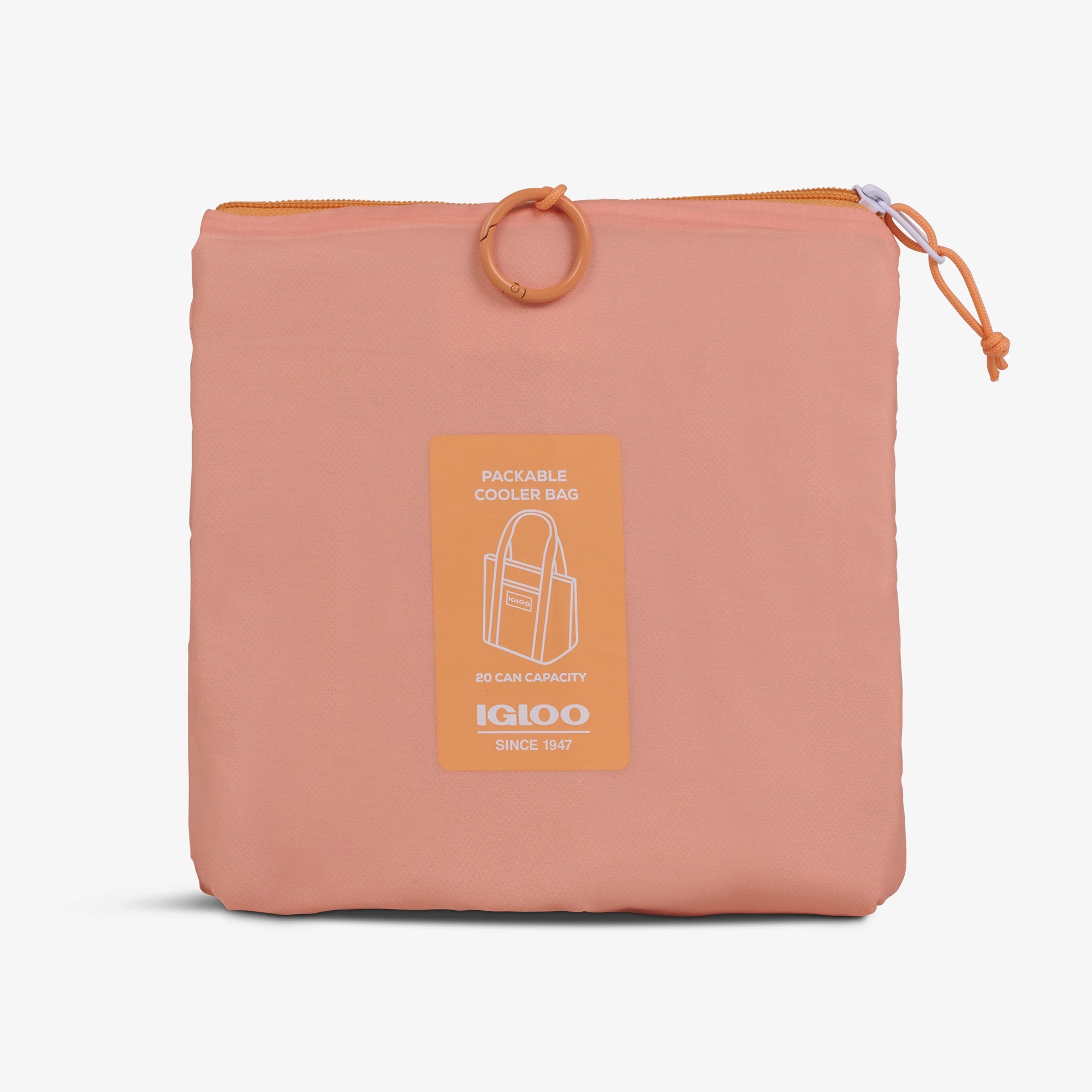 Packable Puffer 20-Can Cooler Bag V0 - Apricot - Product View