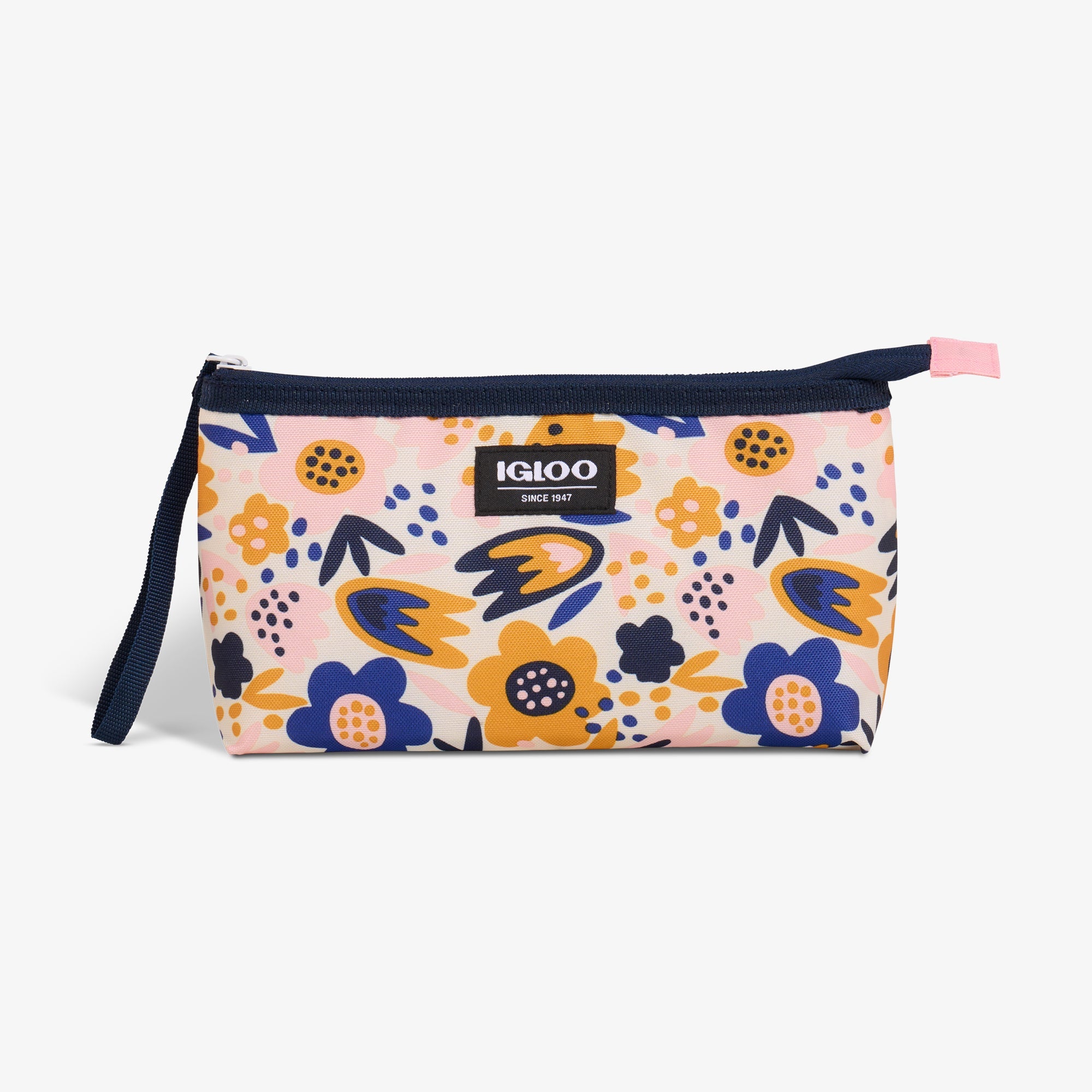 Kids Lunch Snack Bag D6 - Floral - Front View