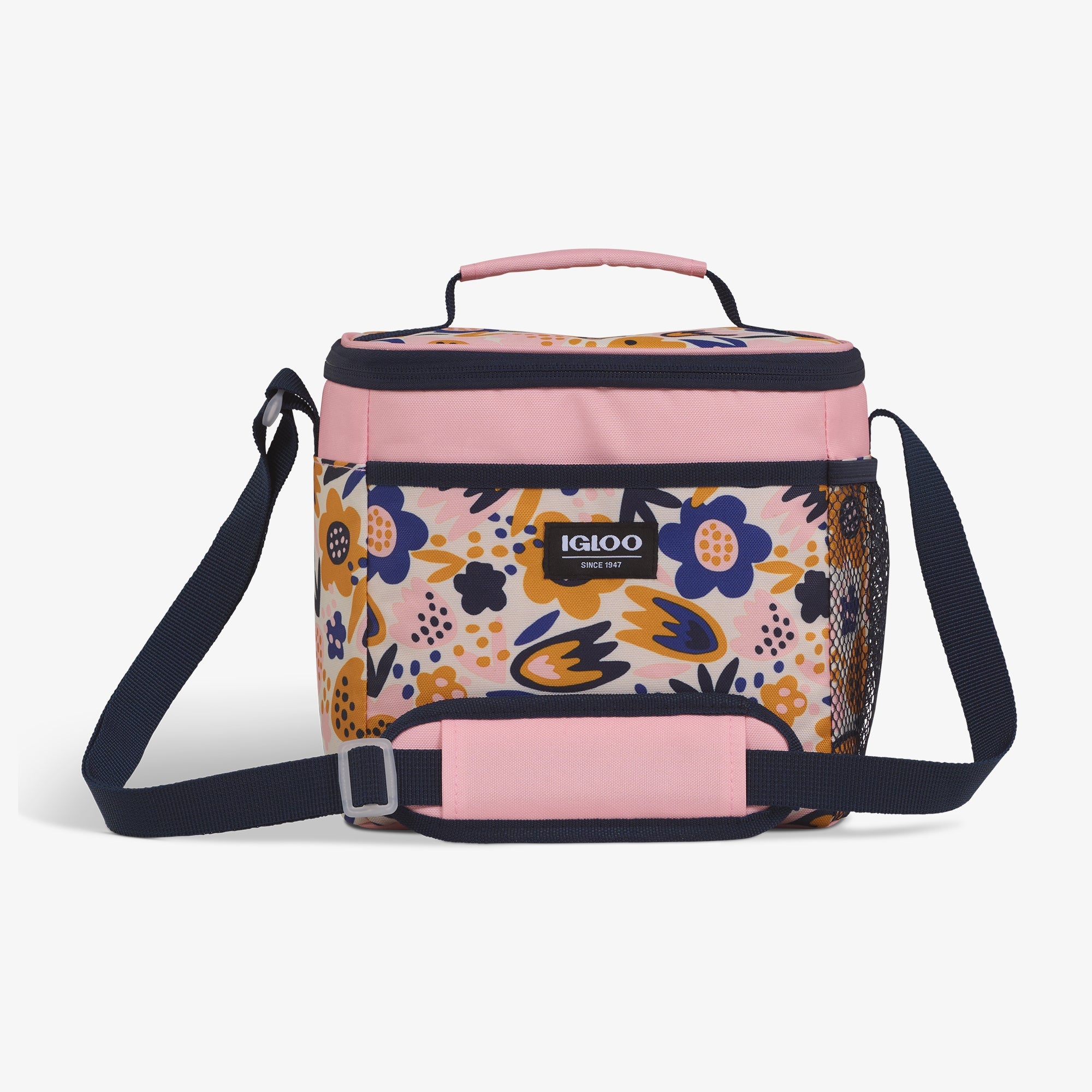 Kids Square Lunch Bag C6 - Floral - Front View