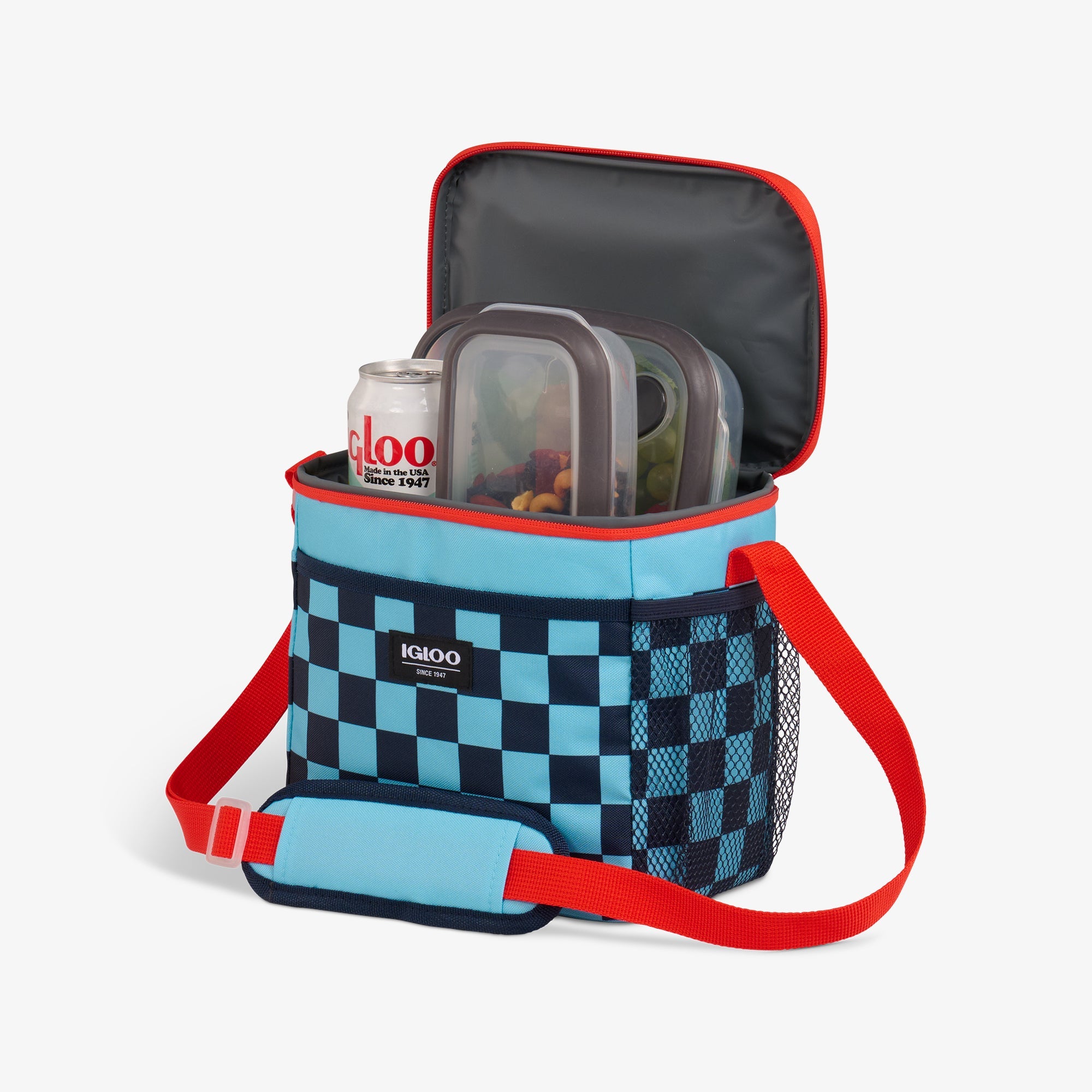 Kids Square Lunch Bag C6 - Checkers - Product View