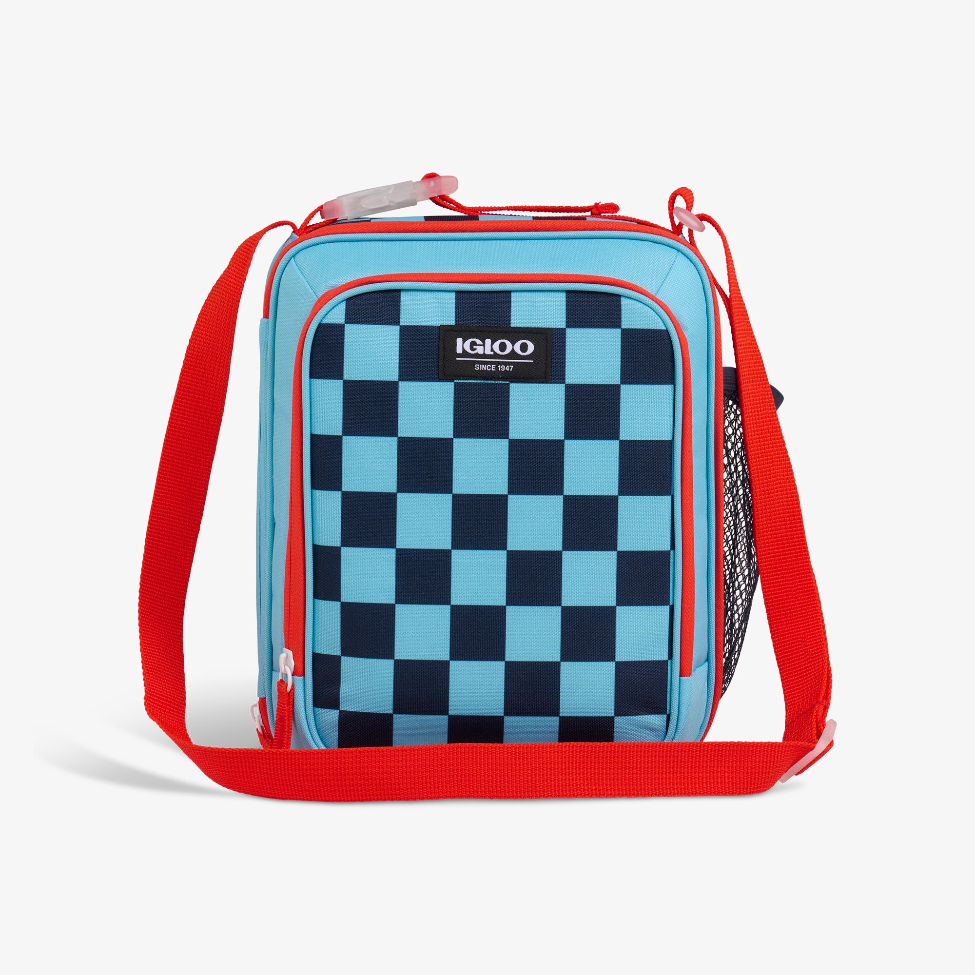 Kids Everyday Lunch Vertical Cooler Bag Y2 - Checkers - Front View