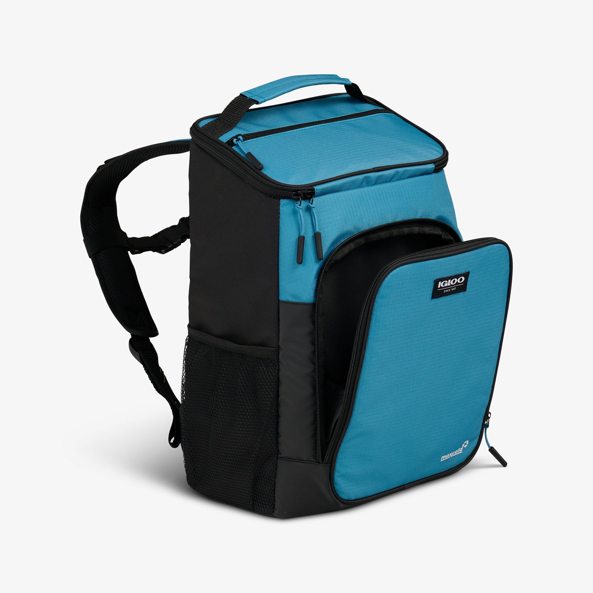Latitude Top Grip 24-Can Backpack V6 - Modern Blue - Open View